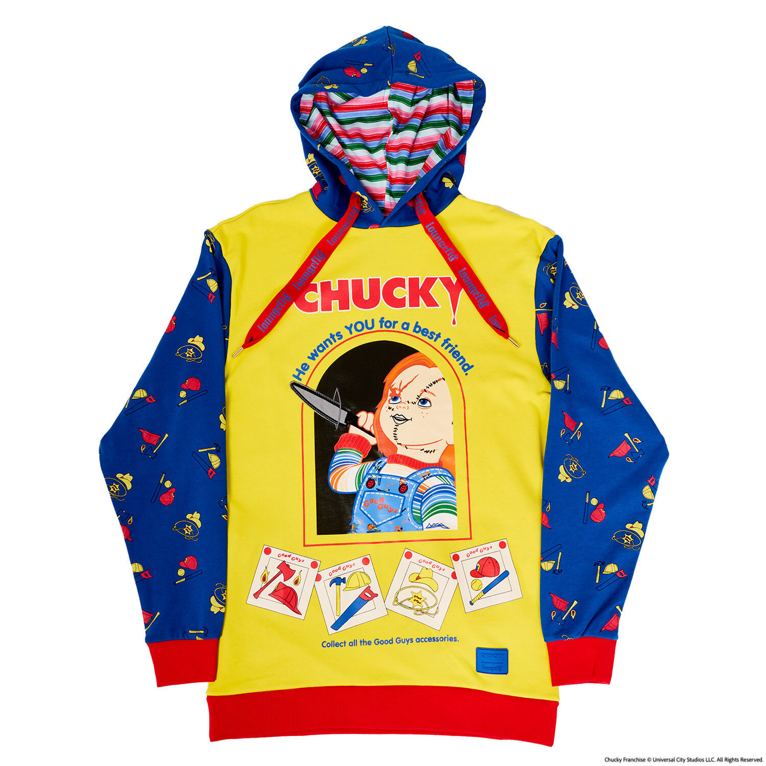 Chucky Good Guys Color Block Unisex Hoodie - Figurine Apparel