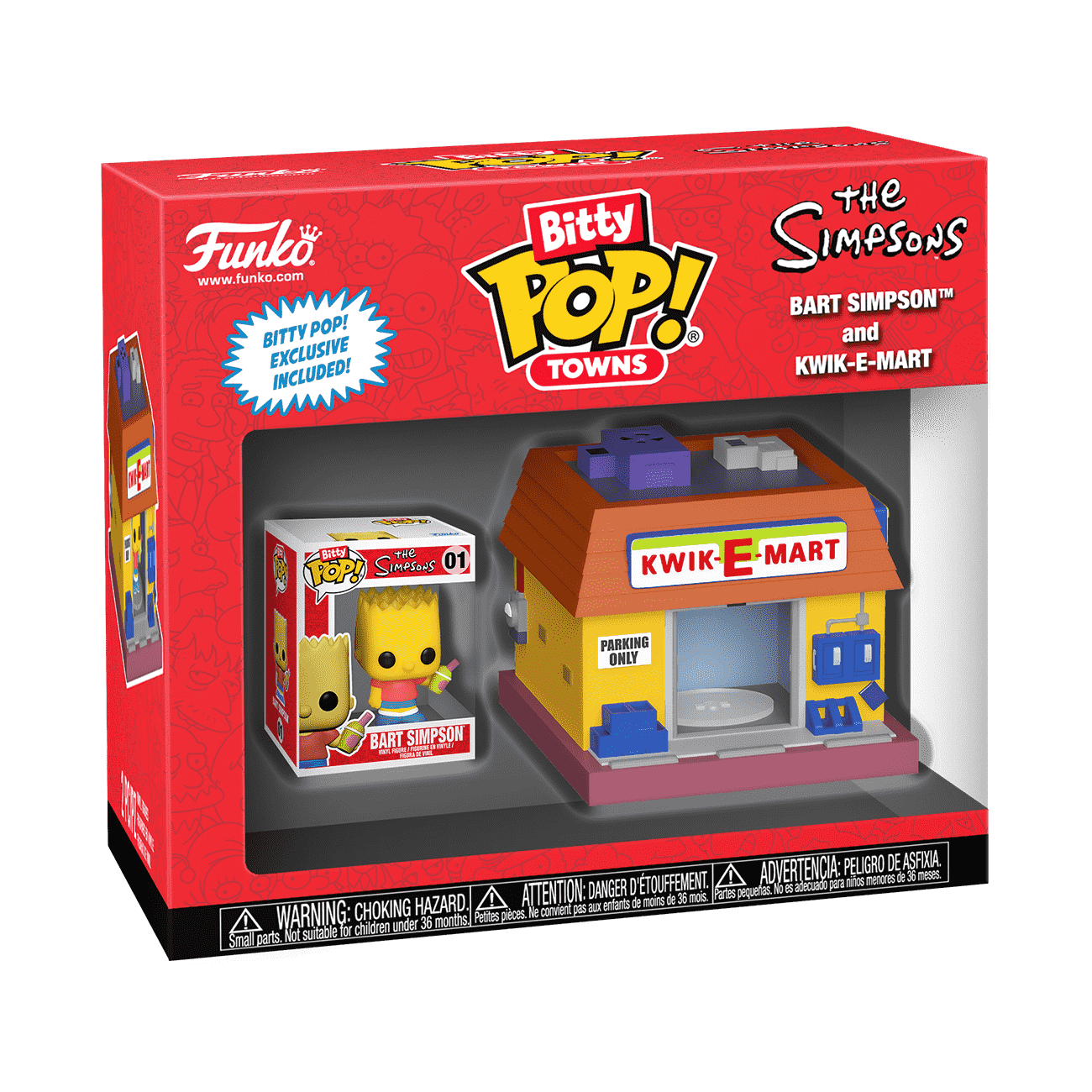 Bitty Pop! Towns Bart Simpson and Kwik-E-Mart - Figurine Bitty Pop!