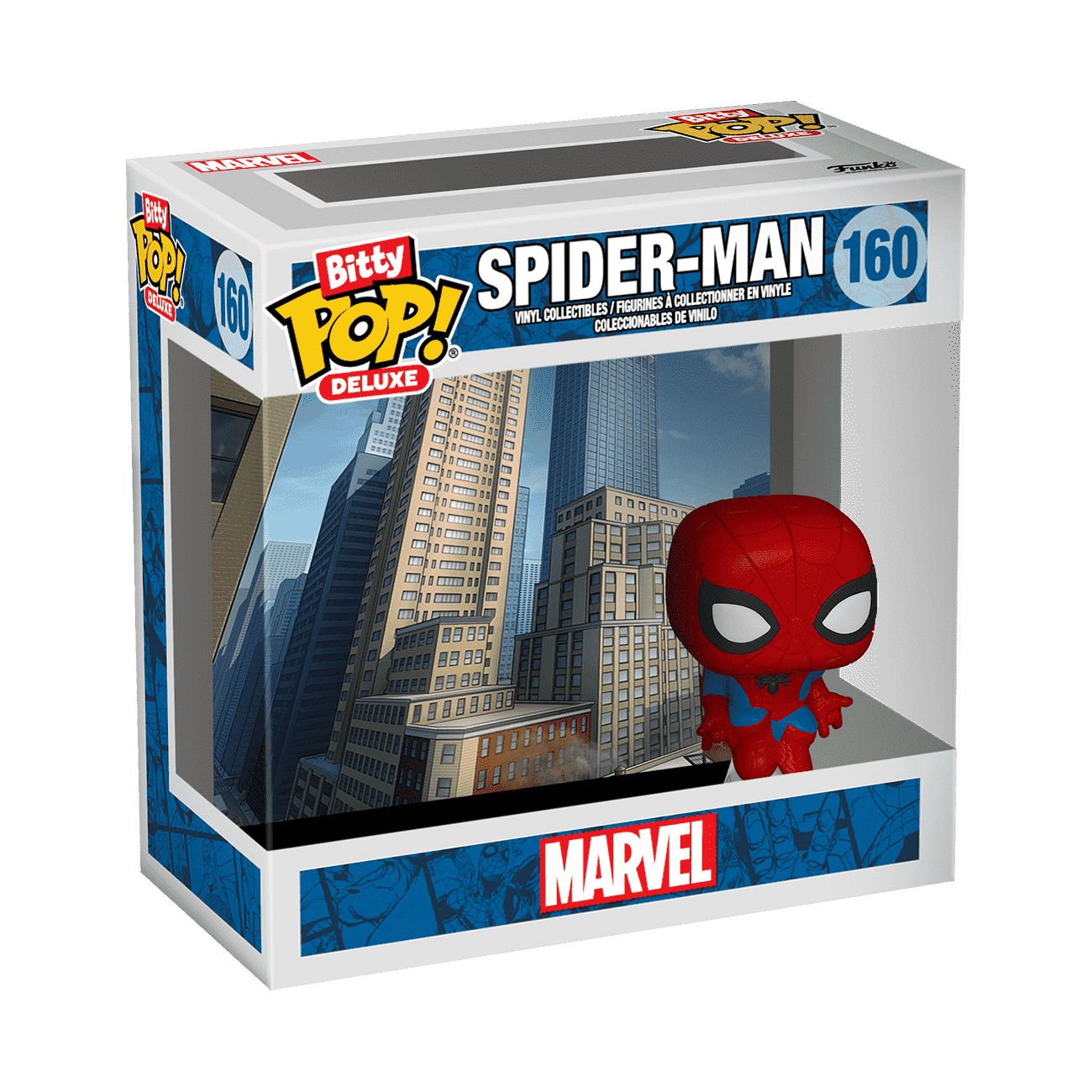 Bitty Pop! Deluxe Spider-Man (Cityscape) - Figurine Bitty Pop! Marvel