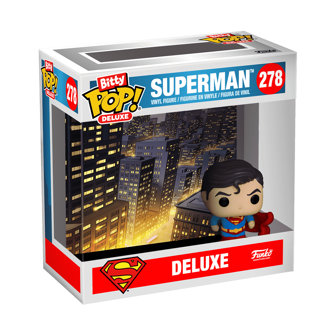 Bitty Pop! Deluxe Superman (Cityscape) - Figurine Bitty Pop! DC Comics