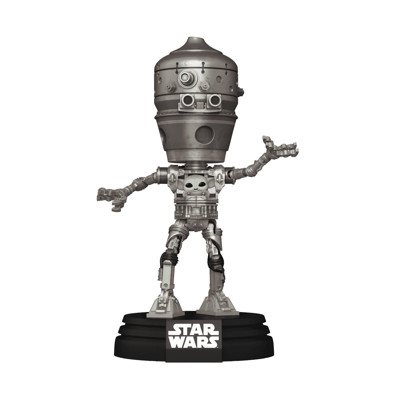 Pop! Deluxe Lights and Sounds IG-12 with Grogu - Figurine Pop!