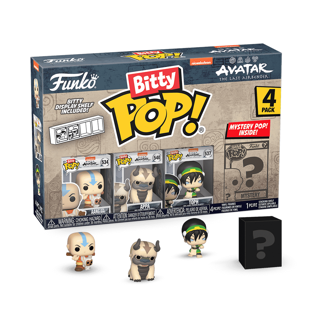 Bitty Pop! Avatar The Last Airbender 4-Pack Series 1 - Figurine Bitty Pop!