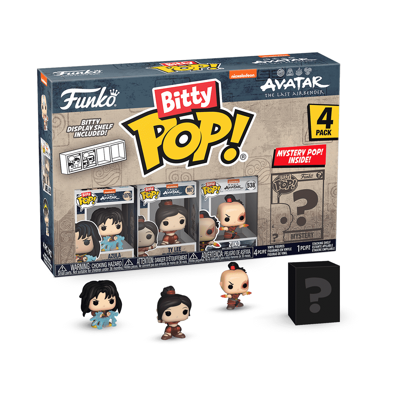 Bitty Pop! Avatar The Last Airbender 4-Pack Series 2 - Figurine Bitty Pop!