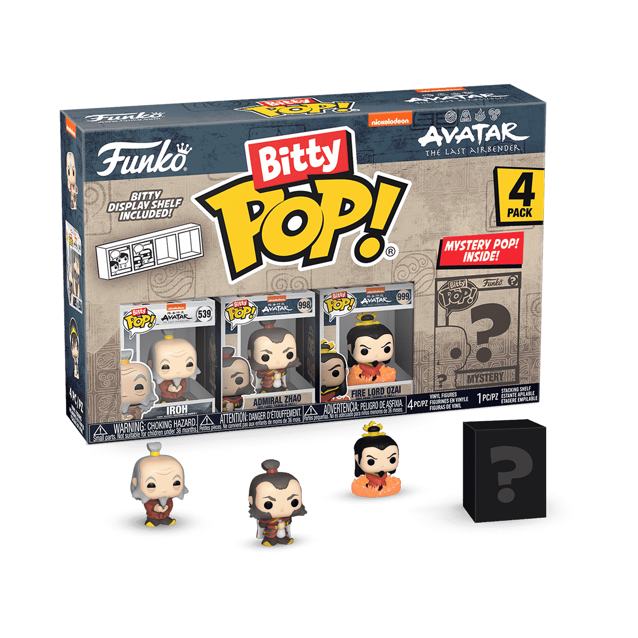 Bitty Pop! Avatar The Last Airbender 4-Pack Series 3 - Figurine Bitty Pop!