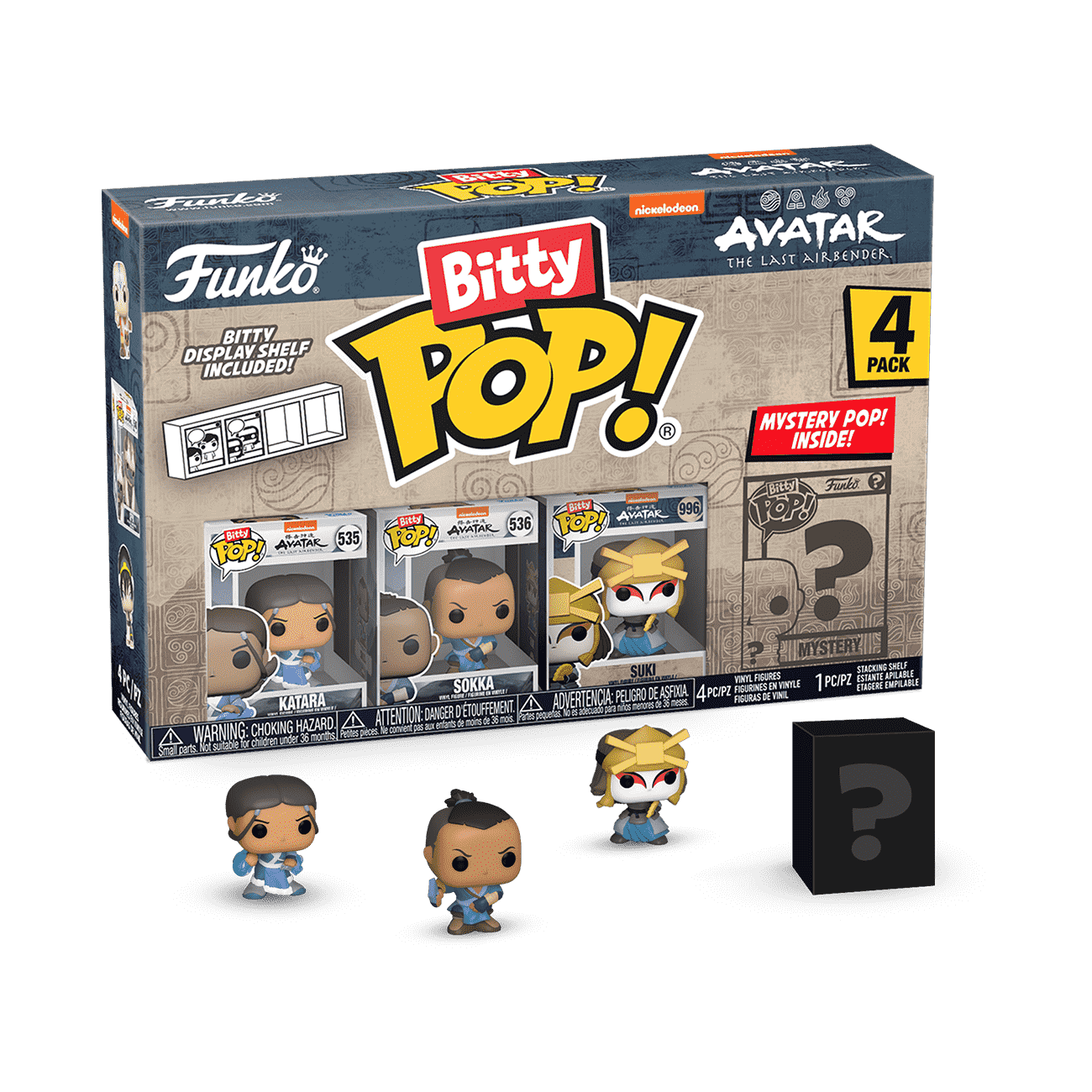Bitty Pop! Avatar The Last Airbender 4-Pack Series 4 - Figurine Bitty Pop!