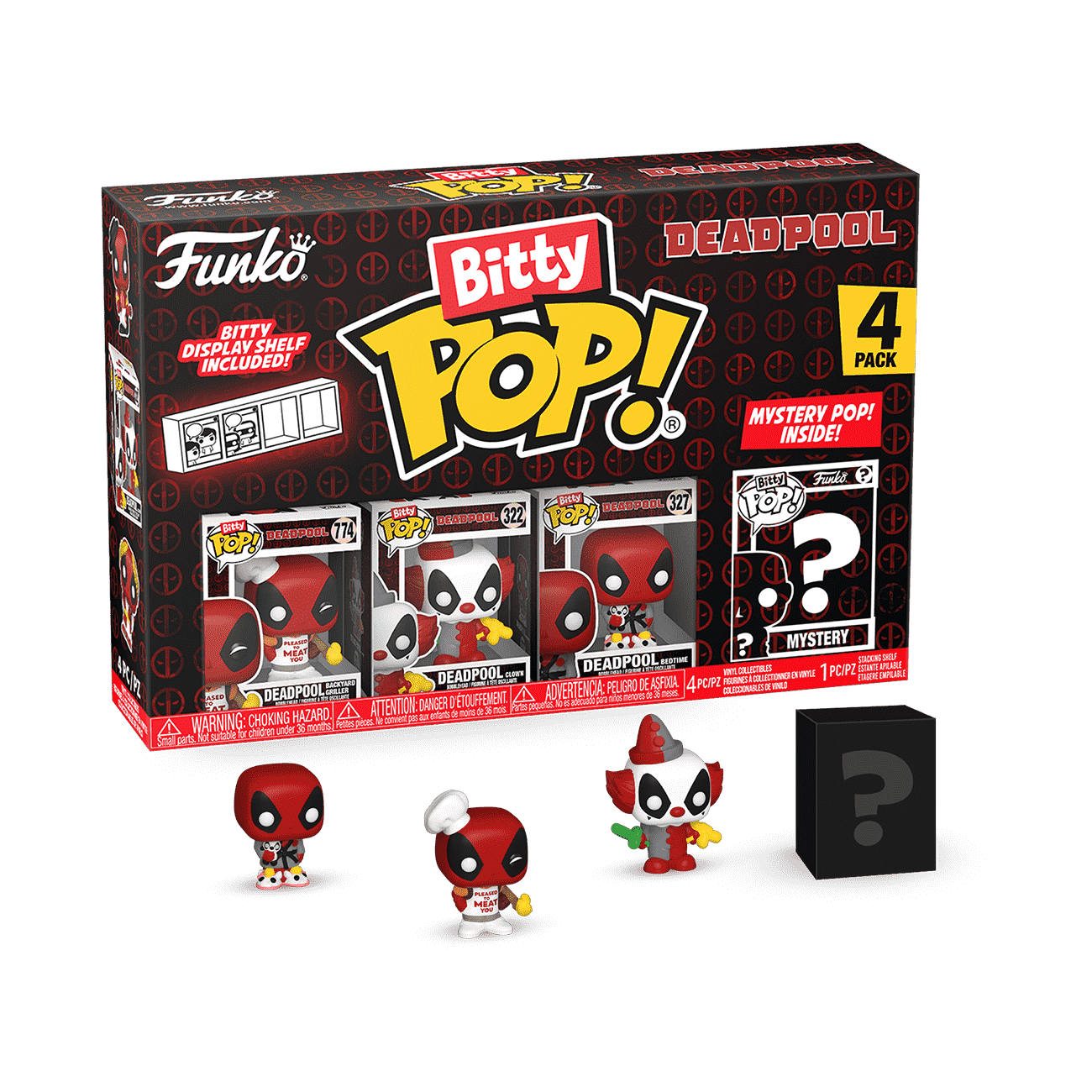 Bitty Pop! Deadpool 4-Pack Series 1 - Figurine Bitty Pop!