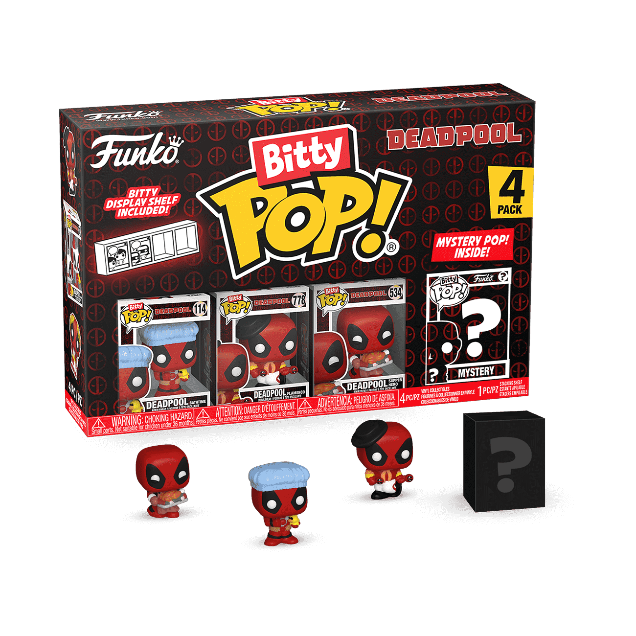 Bitty Pop! Deadpool 4-Pack Series 2 - Figurine Bitty Pop!