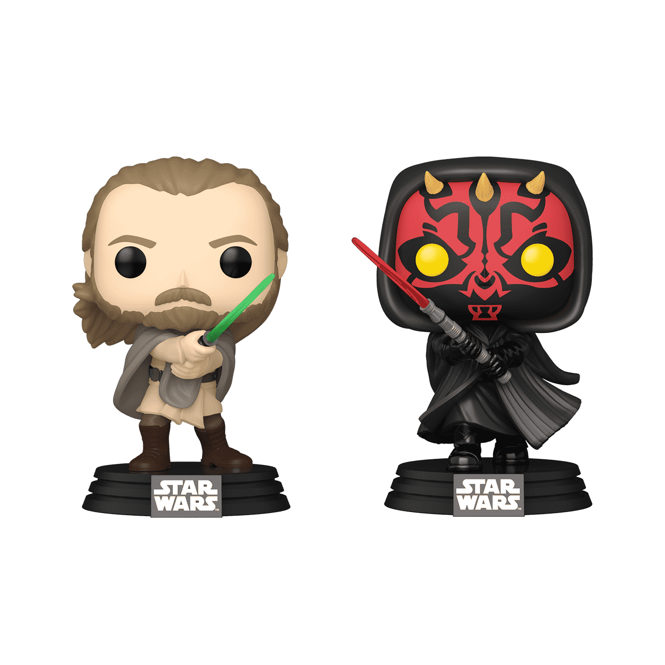 Pop! Qui-Gon Jinn vs. Darth Maul 2-Pack - Figurine Pop! Star Wars