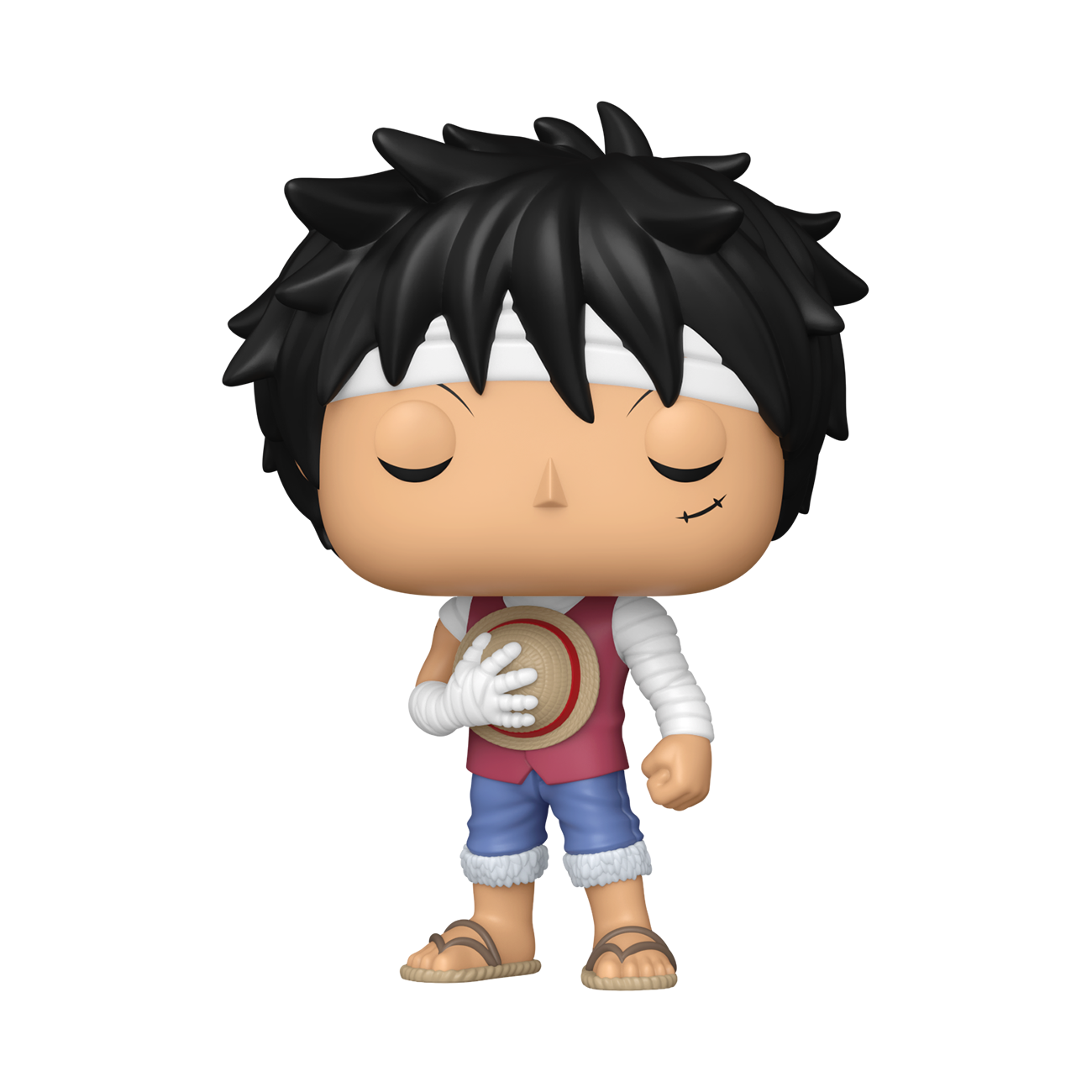 Pop! Monkey D. Luffy (Marineford Memorial) with Pop! Protector - Figurine Pop! One Piece