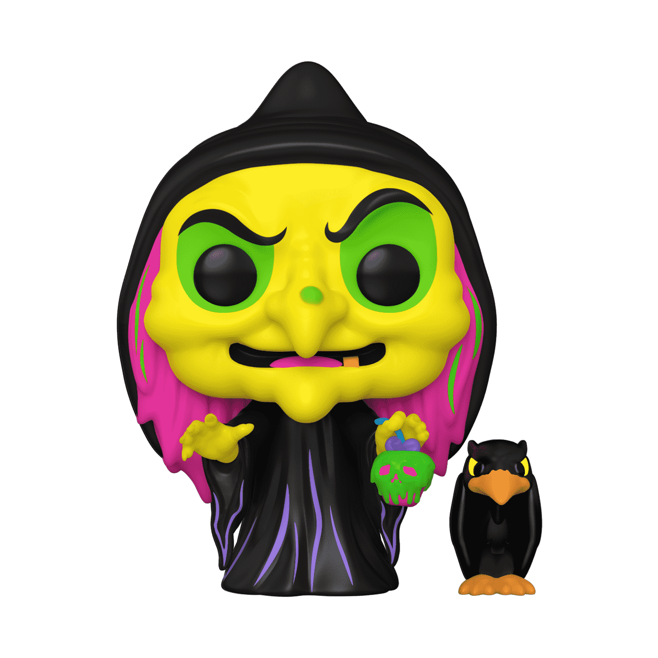 Pop! & Buddy Disguised Evil Queen with Raven (Black Light) - Figurine Pop!