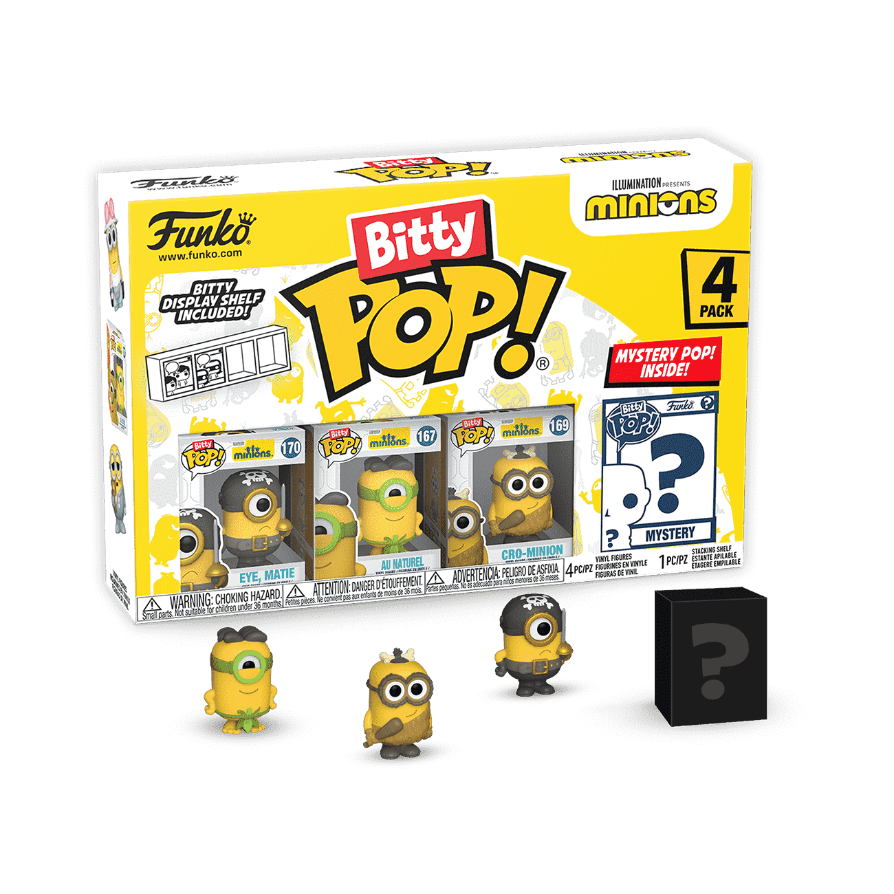 Bitty Pop! Minions 4-Pack Series 1 - Figurine Bitty Pop!