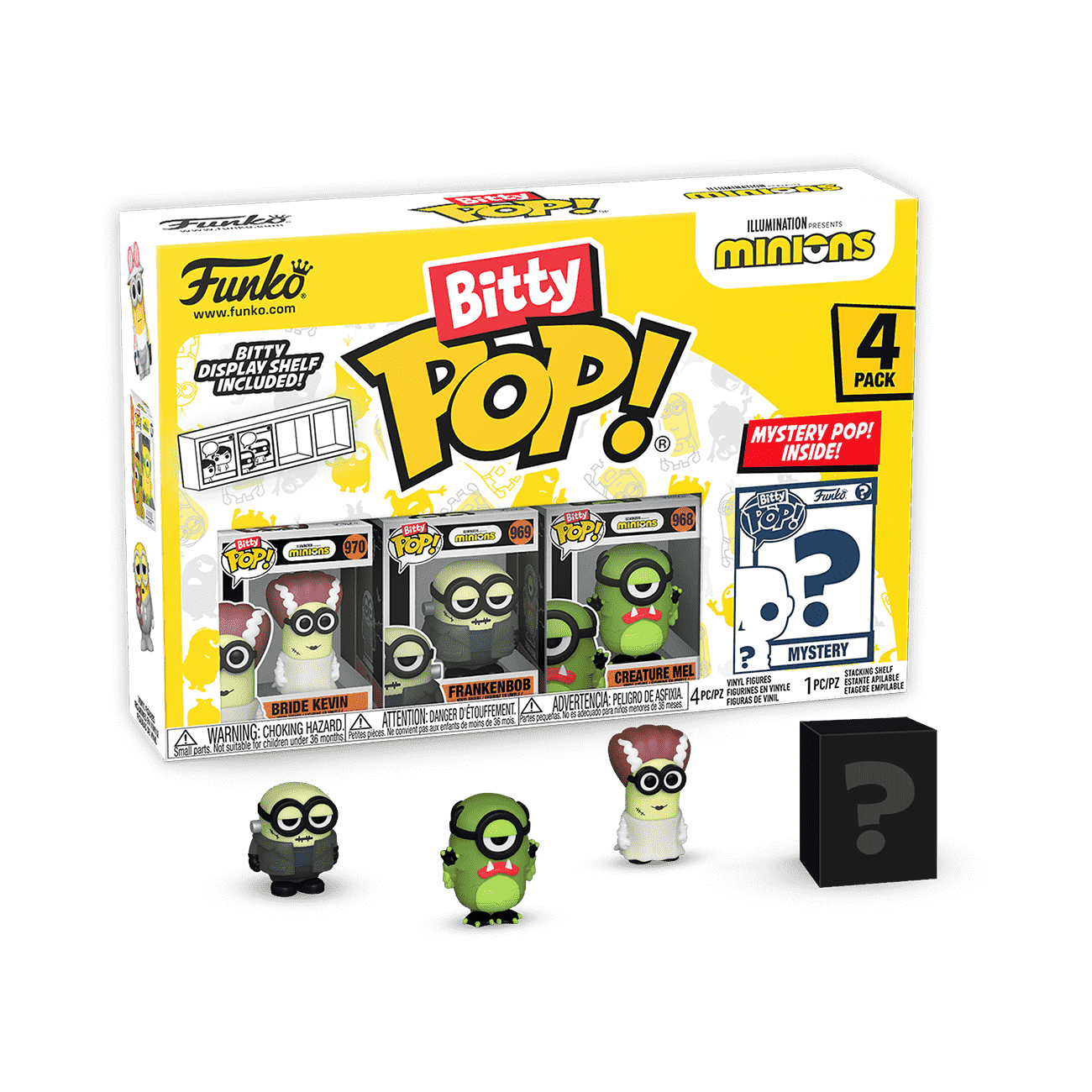 Bitty Pop! Minions 4-Pack Series 2 - Figurine Bitty Pop!