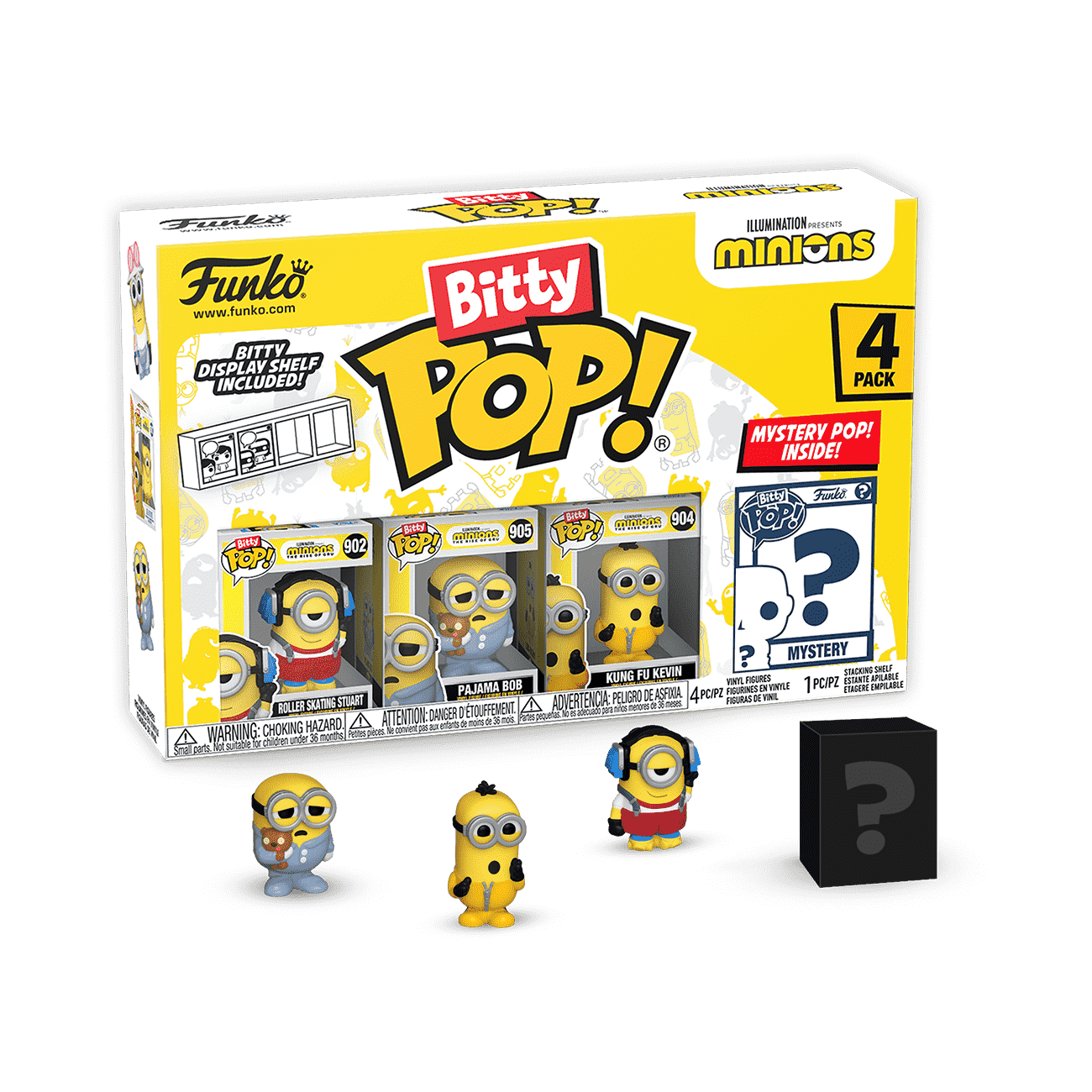 Bitty Pop! Minions 4-Pack Series 3 - Figurine Bitty Pop!