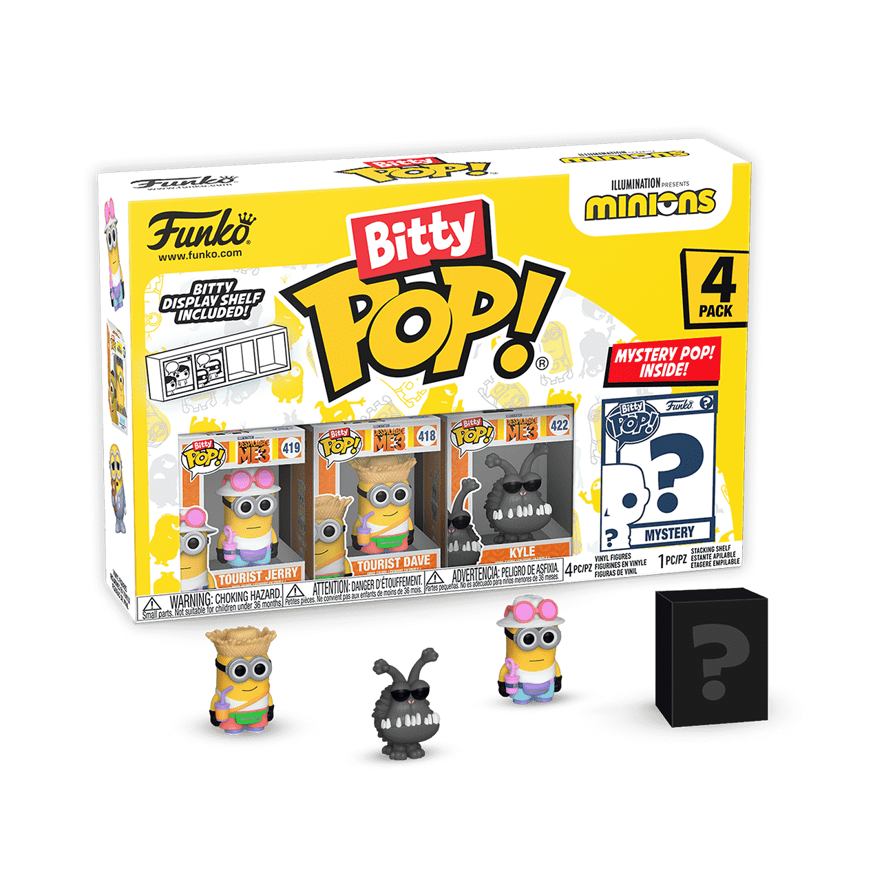 Bitty Pop! Minions 4-Pack Series 4 - Figurine Bitty Pop!