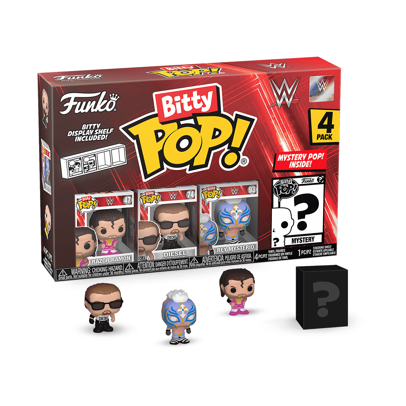 Bitty Pop! WWE 4-Pack Series 3 - Figurine Bitty Pop!