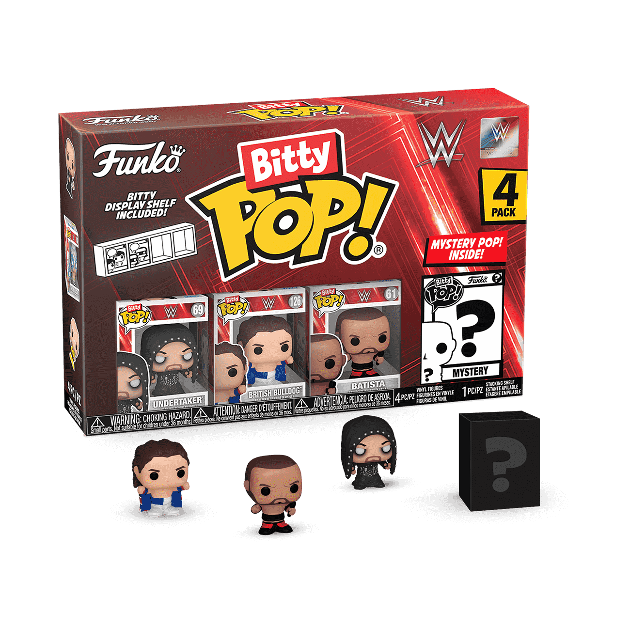 Bitty Pop! WWE 4-Pack Series 4 - Figurine Bitty Pop!