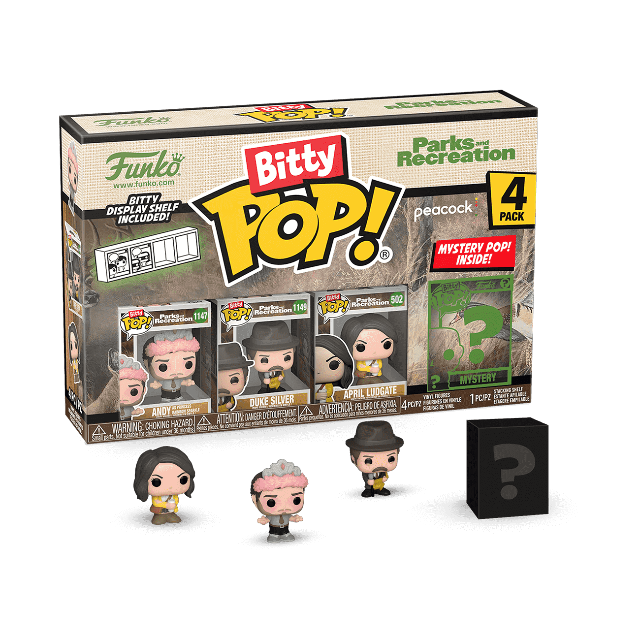 Bitty Pop! Parks and Recreation 4-Pack Series 1 - Figurine Bitty Pop!