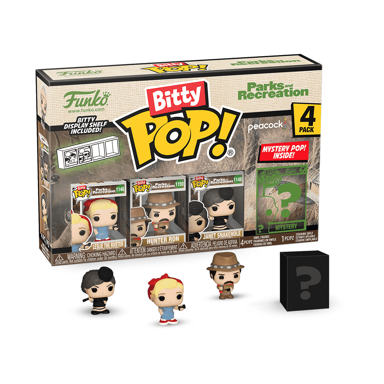 Bitty Pop! Parks and Recreation 4-Pack Series 3 - Figurine Bitty Pop!