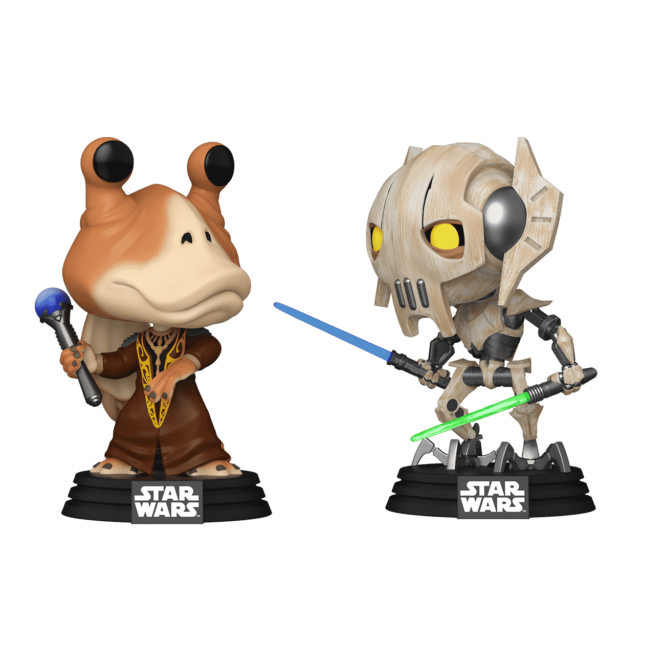 Pop! Jar Jar Binks vs. General Grievous 2-Pack - Figurine Pop! Star Wars