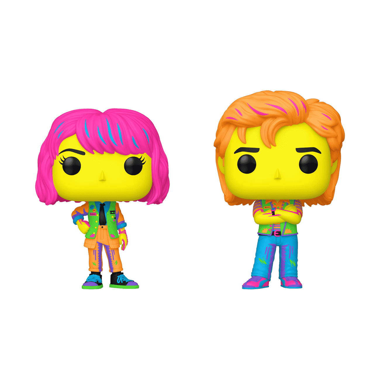Pop! Robin & Steve 2-Pack (Black Light) - Figurine Pop!