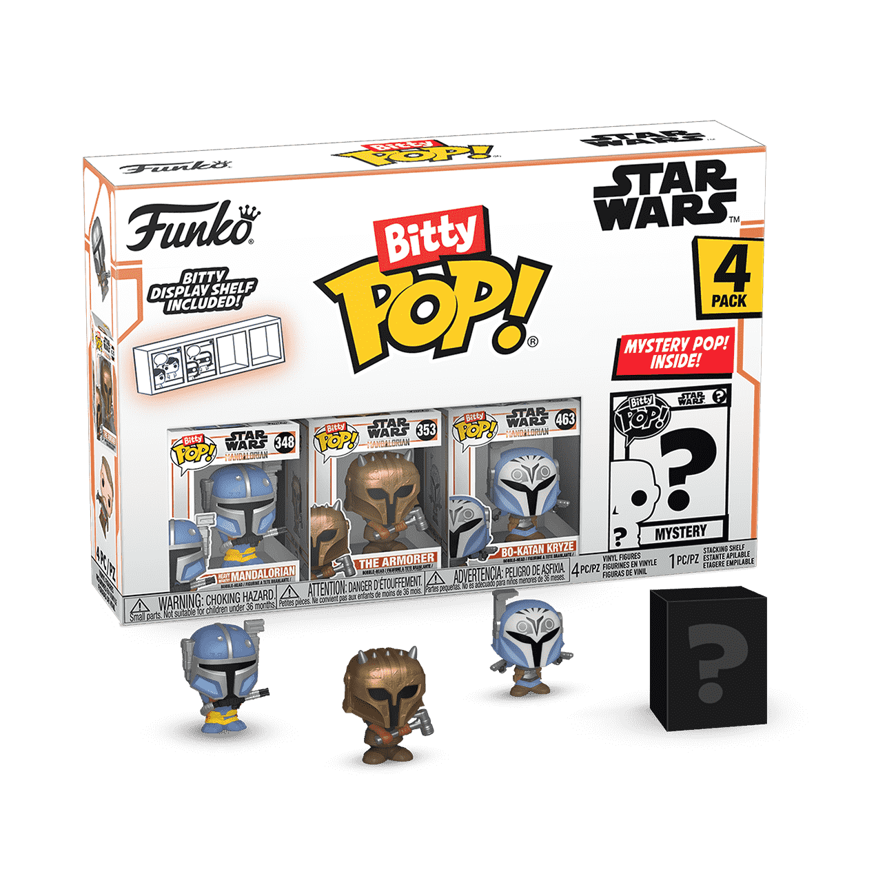 Bitty Pop! Star Wars The Mandalorian 4-Pack Series 1 - Figurine Bitty Pop! Star Wars