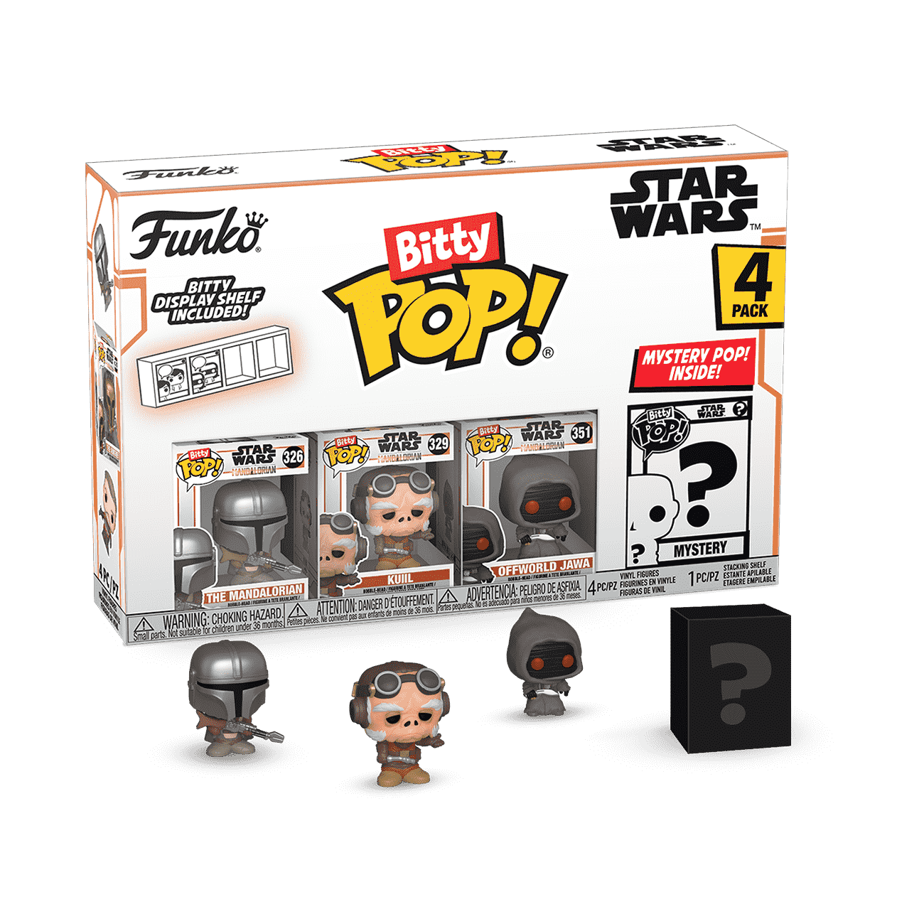 Bitty Pop! Star Wars The Mandalorian 4-Pack Series 2 - Figurine Bitty Pop! Star Wars