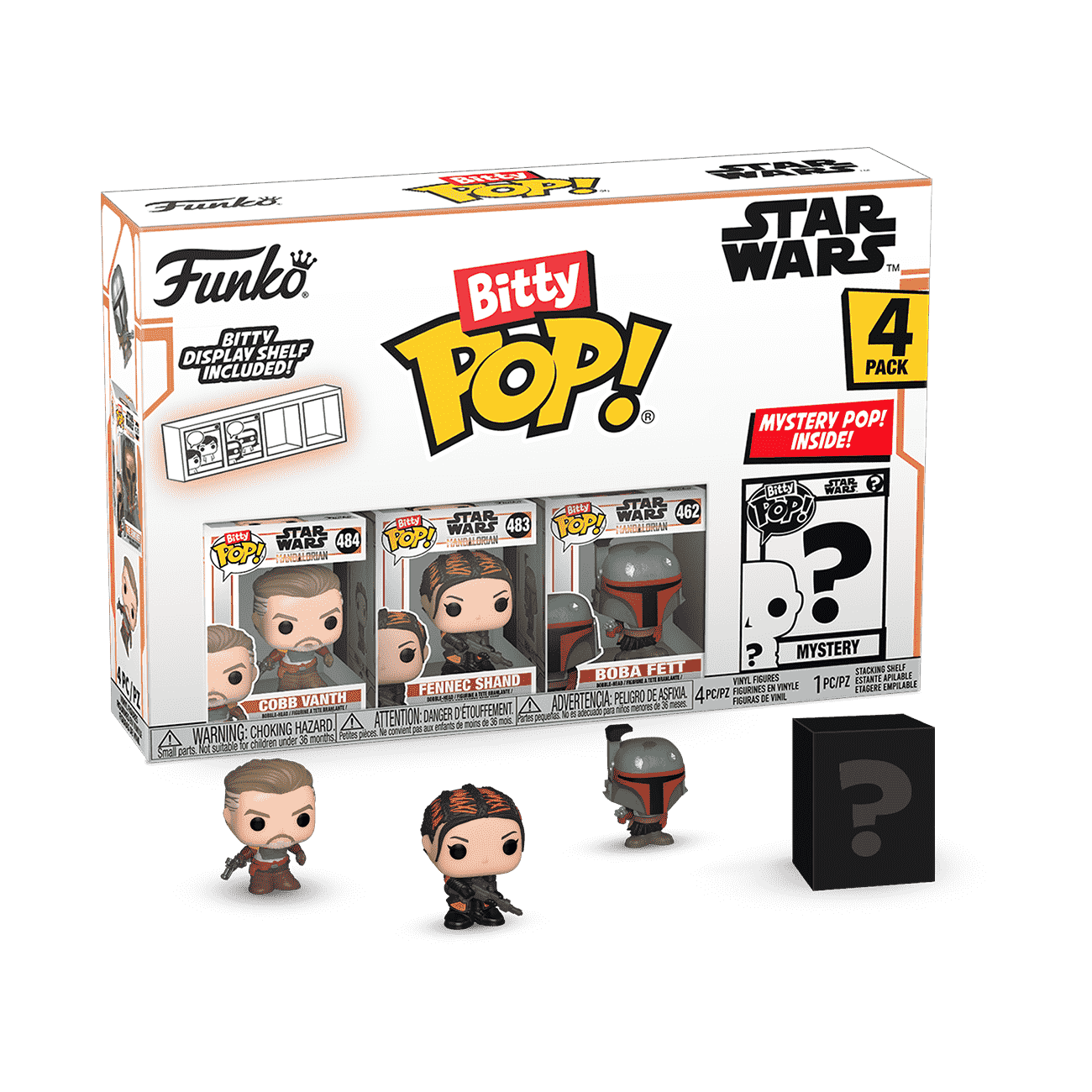 Bitty Pop! Star Wars The Mandalorian 4-Pack Series 3 - Figurine Bitty Pop! Star Wars