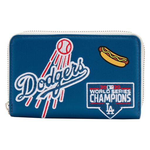MLB LA Dodgers Patches Zip Around Wallet - Figurine Wallets