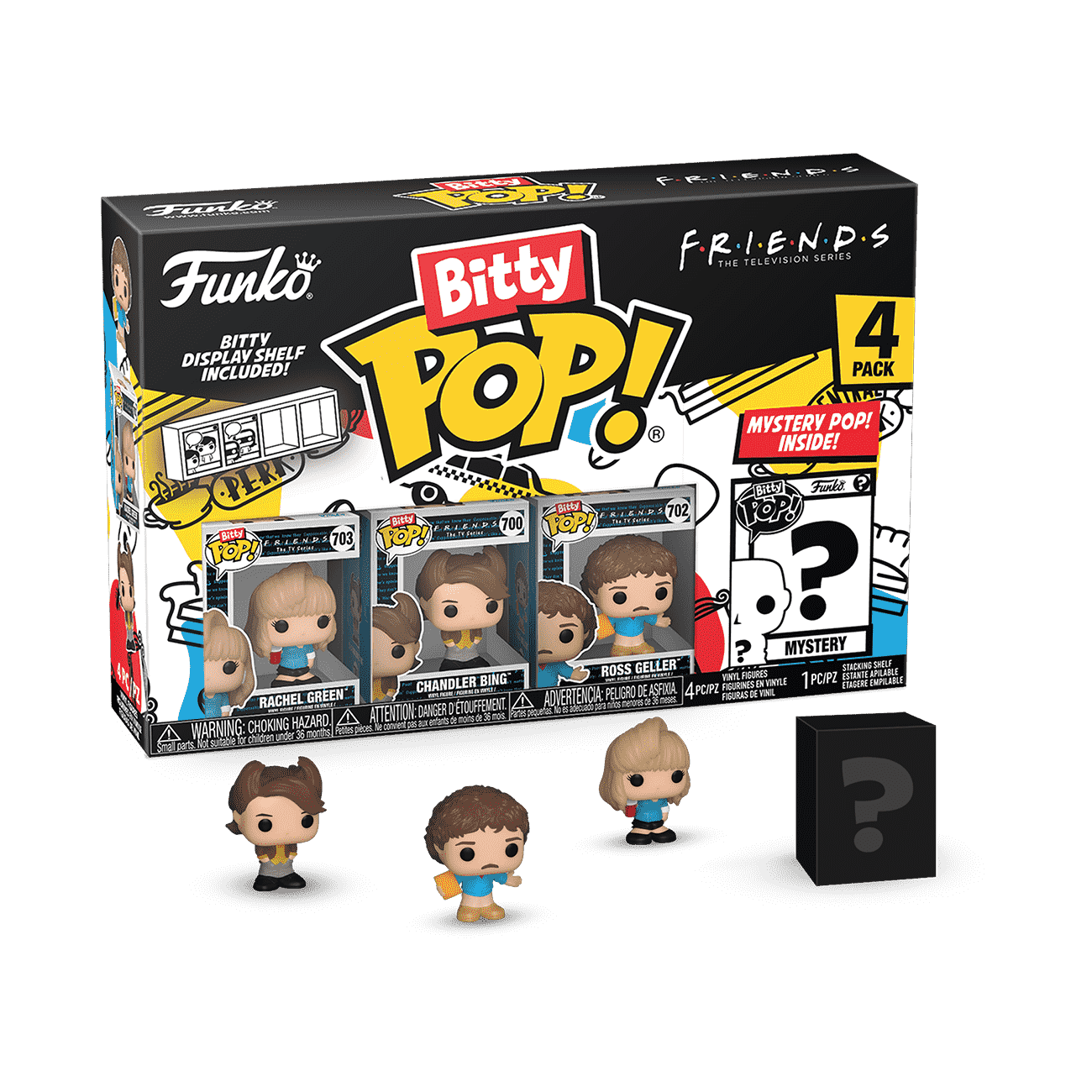 Bitty Pop! Friends 4-Pack Series 1 - Figurine Bitty Pop!
