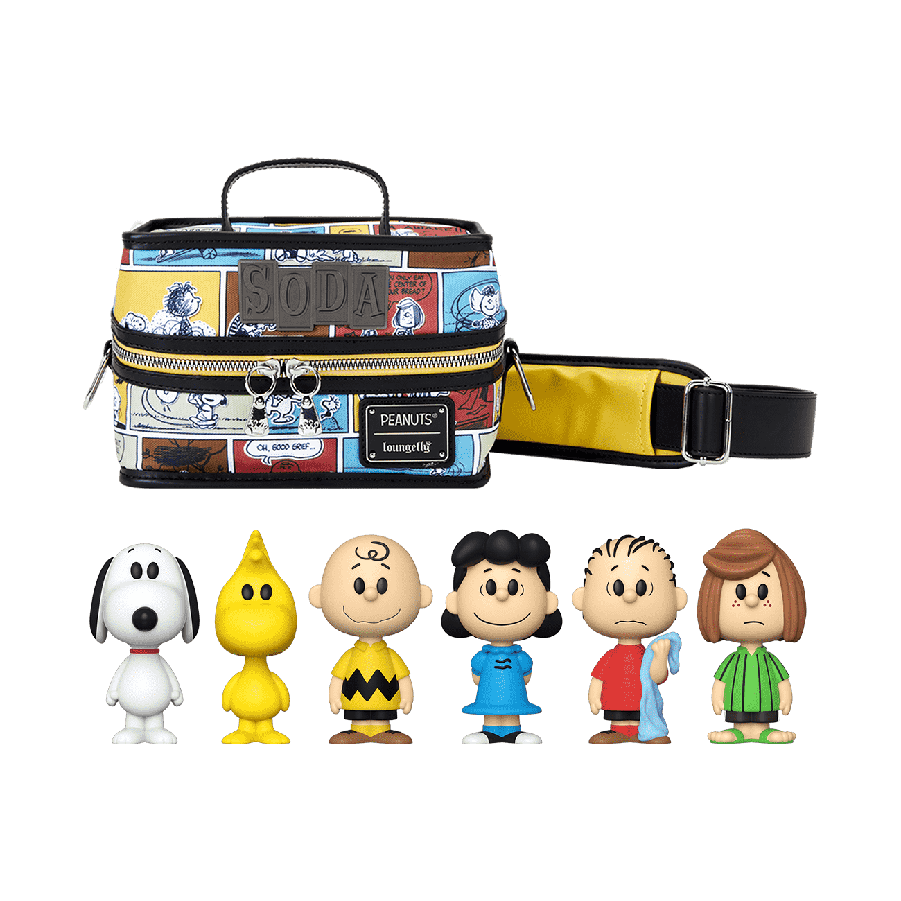Vinyl SODA Peanuts 6-Pack with Cooler - Figurine Vinyl SODA & Bag