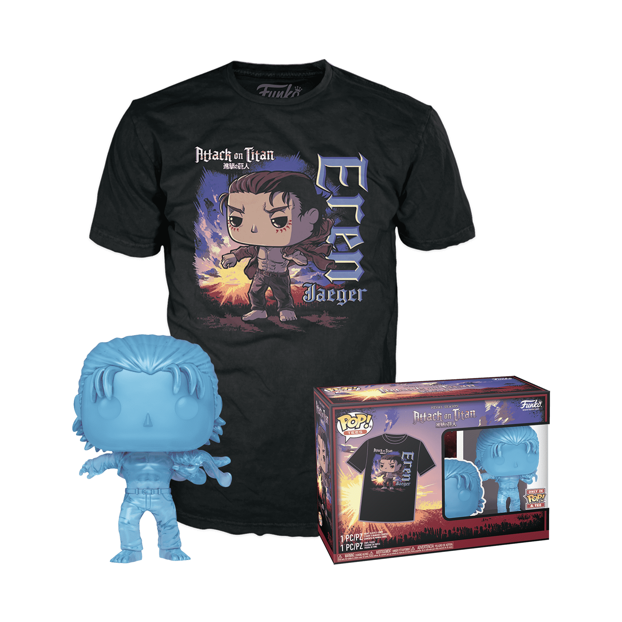 Pop! & Tee Eren Jaeger - Figurine Pop! & Tee