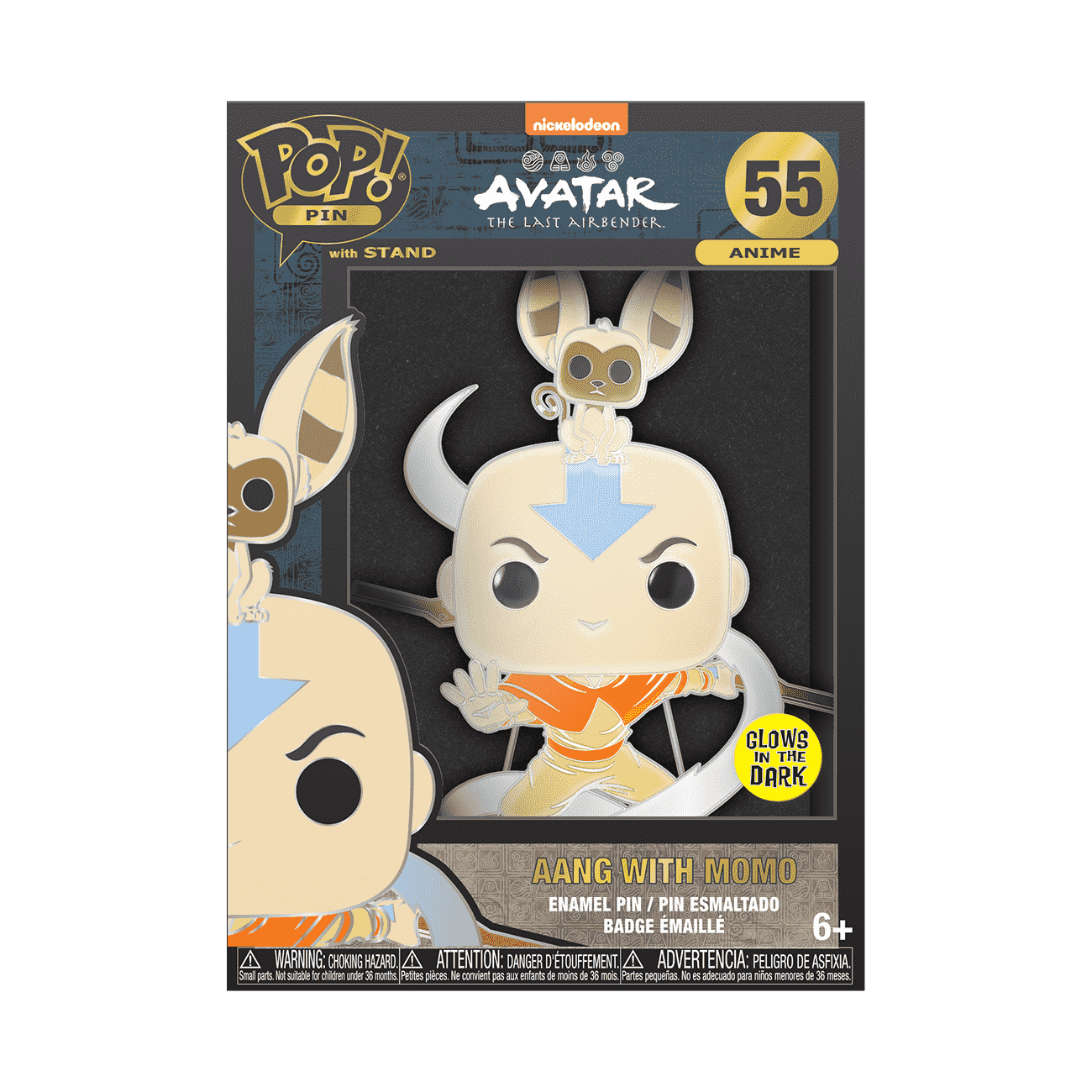 Pop! Pin Aang with Momo (Glow) - Figurine Pins