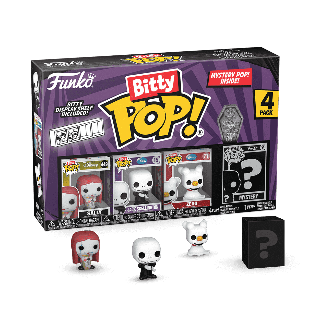 Bitty Pop! The Nightmare Before Christmas 4-Pack Series 3 - Figurine Bitty Pop!