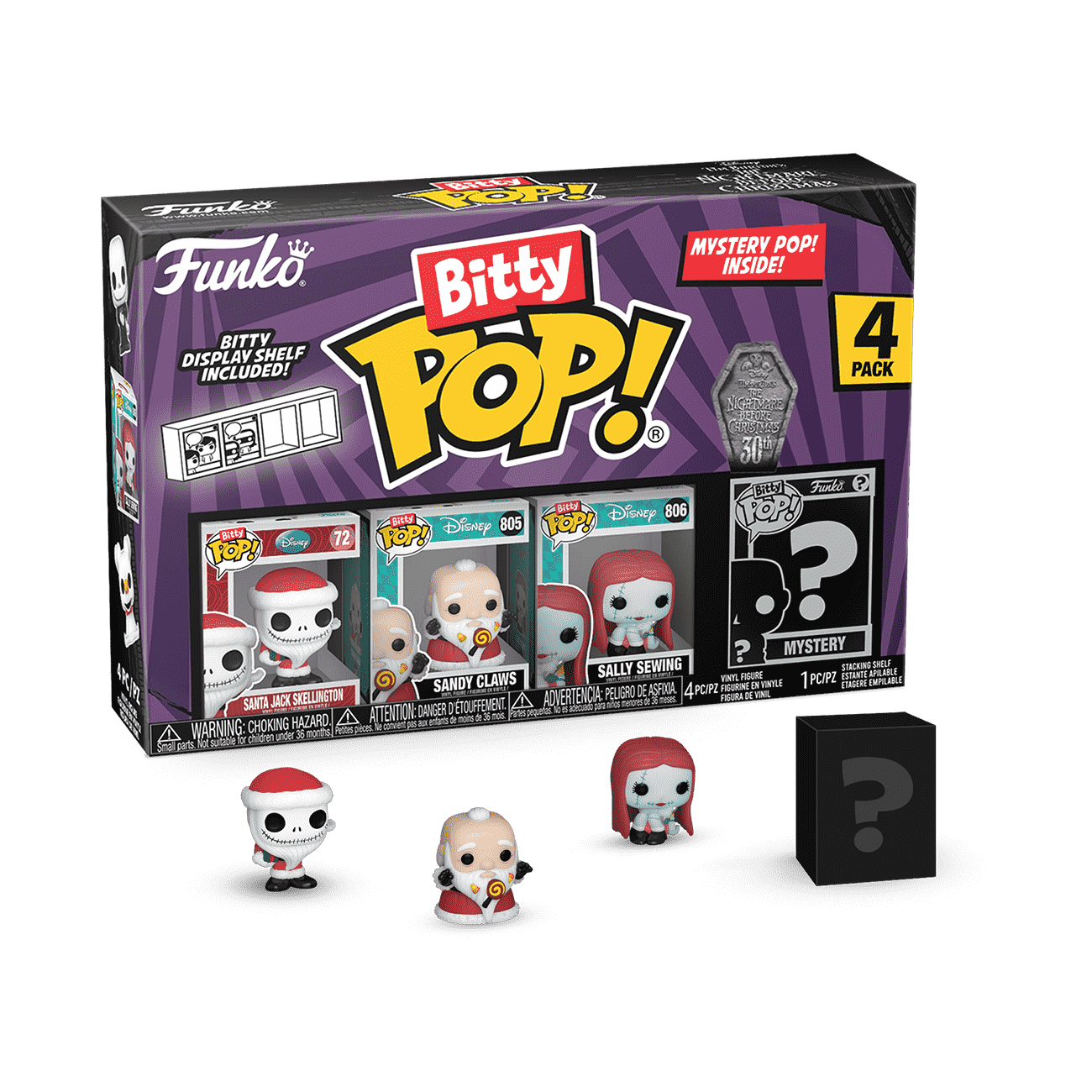 Bitty Pop! The Nightmare Before Christmas 4-Pack Series 4 - Figurine Bitty Pop!