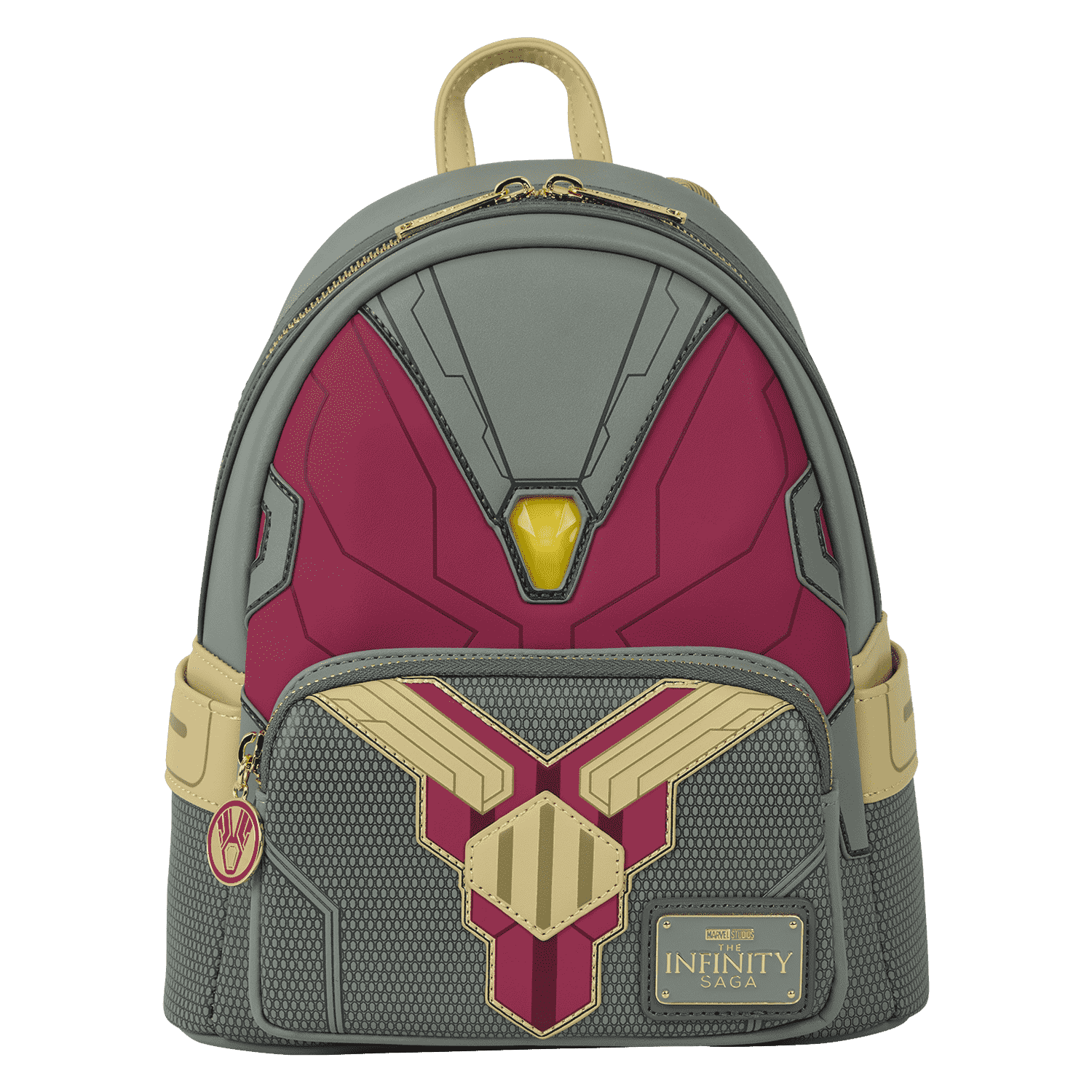 Marvel Exclusive Avengers Vision Light Up Cosplay Mini Backpack - Figurine Bags