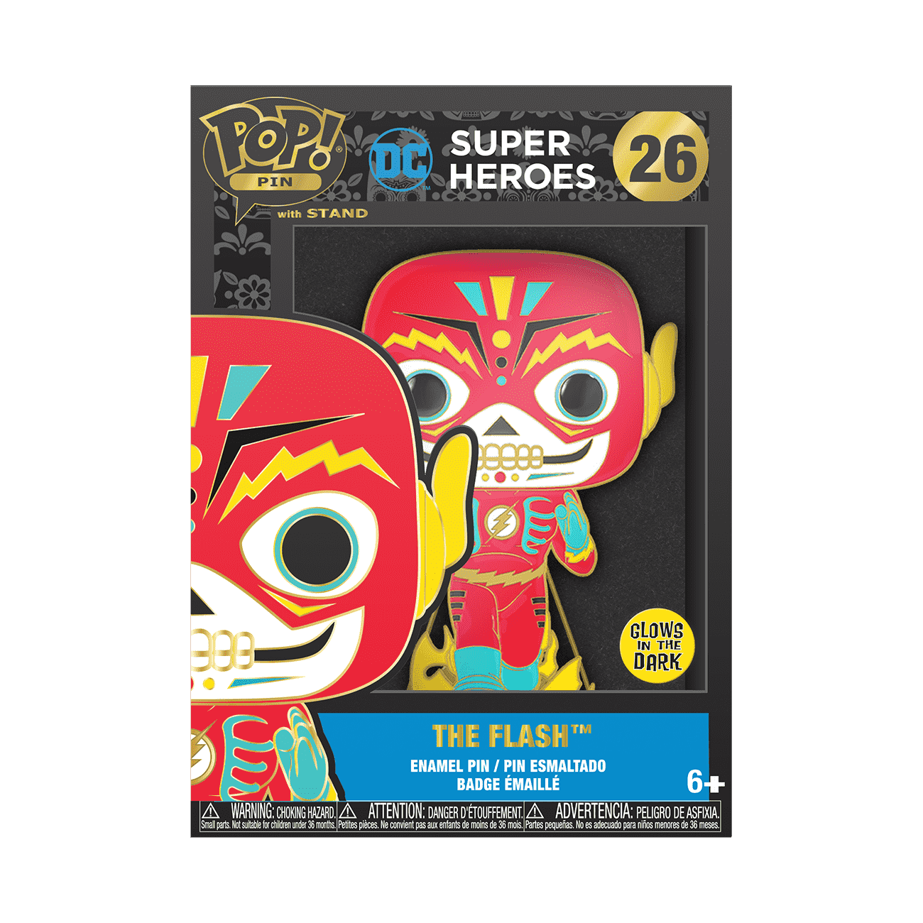 Pop! Pin The Flash (Dia De Los DC) (Glow) - Figurine Pins