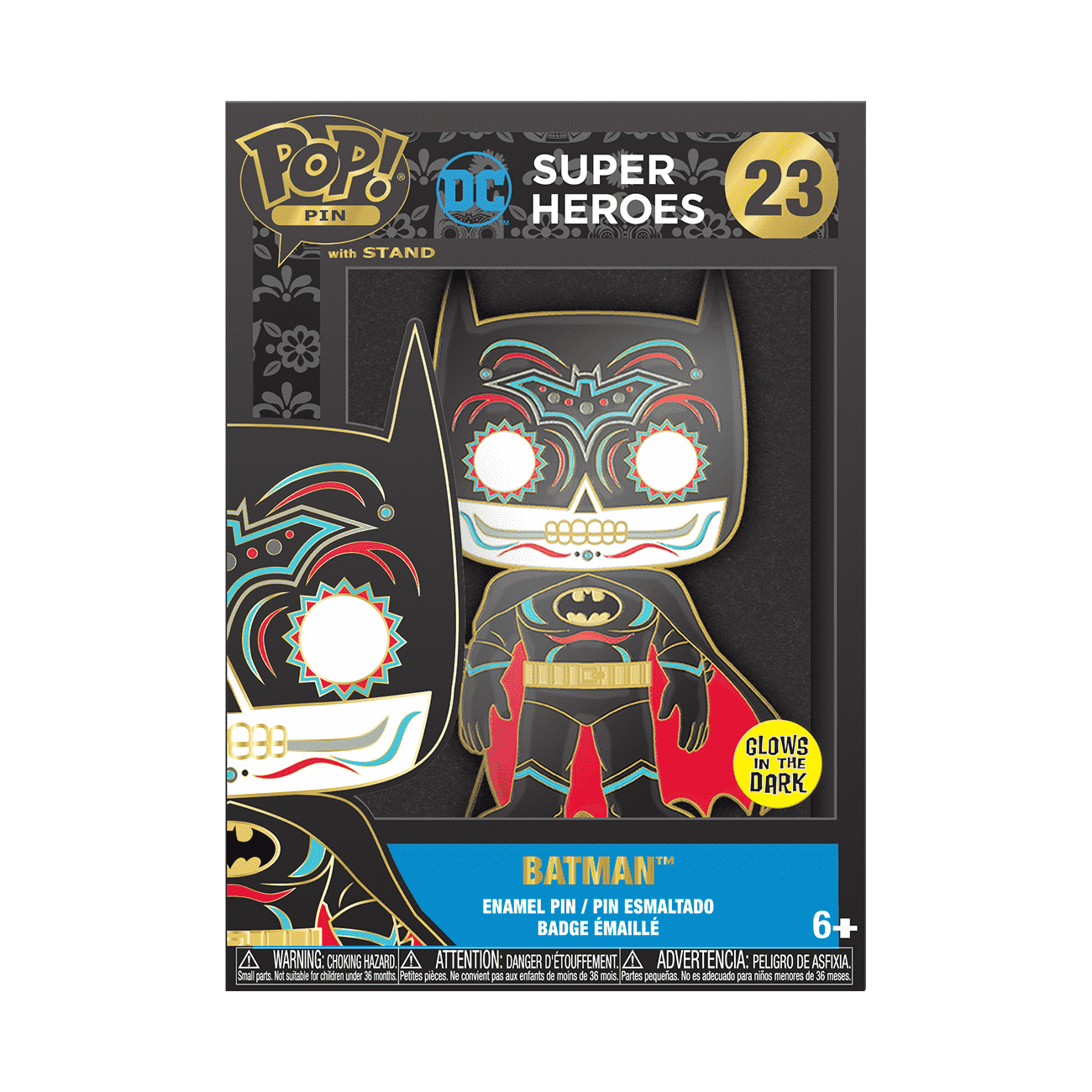 Pop! Pin Batman (Dia De Los DC) (Glow) - Figurine Pins