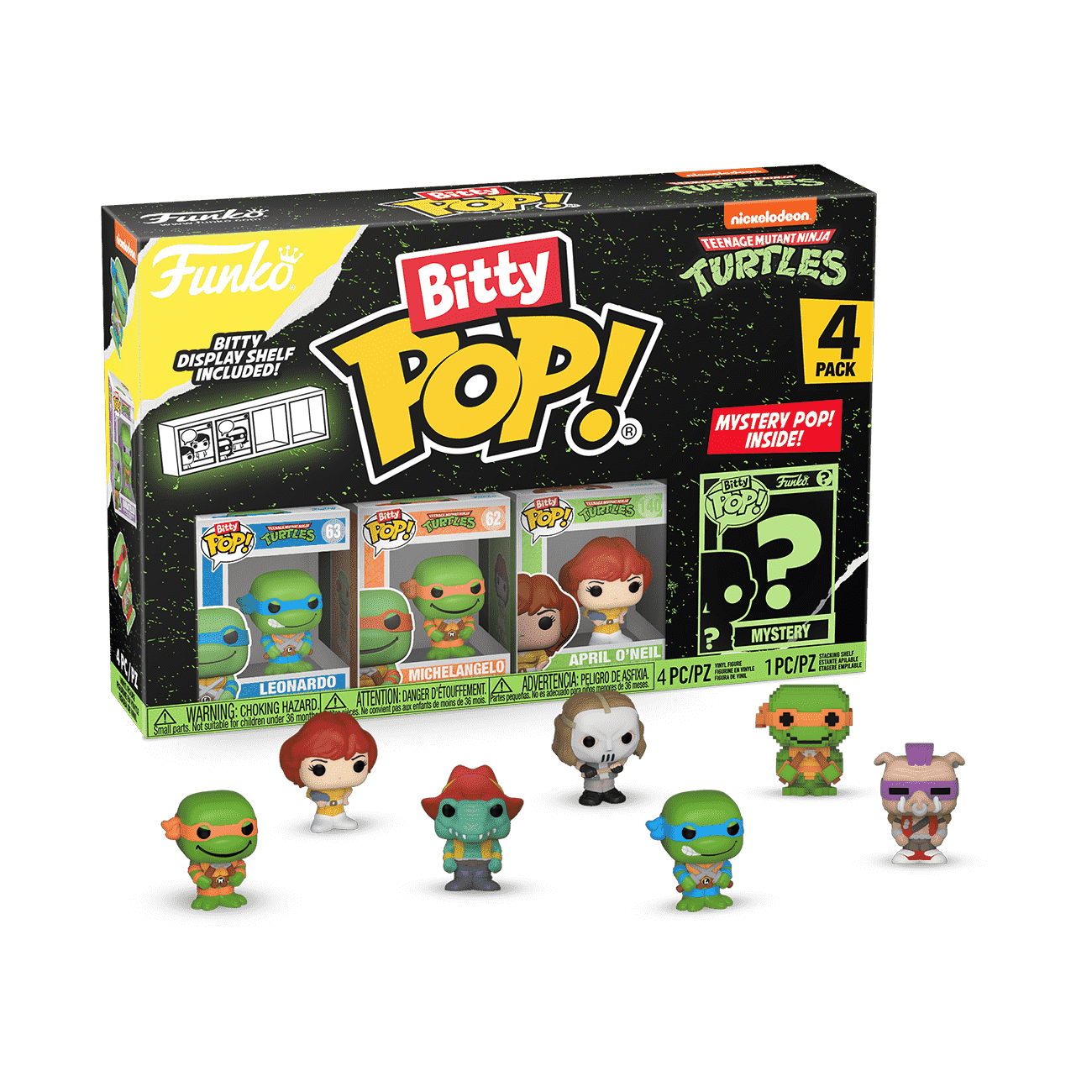 Bitty Pop! Teenage Mutant Ninja Turtles 4-Pack Series 1 - Figurine Bitty Pop!