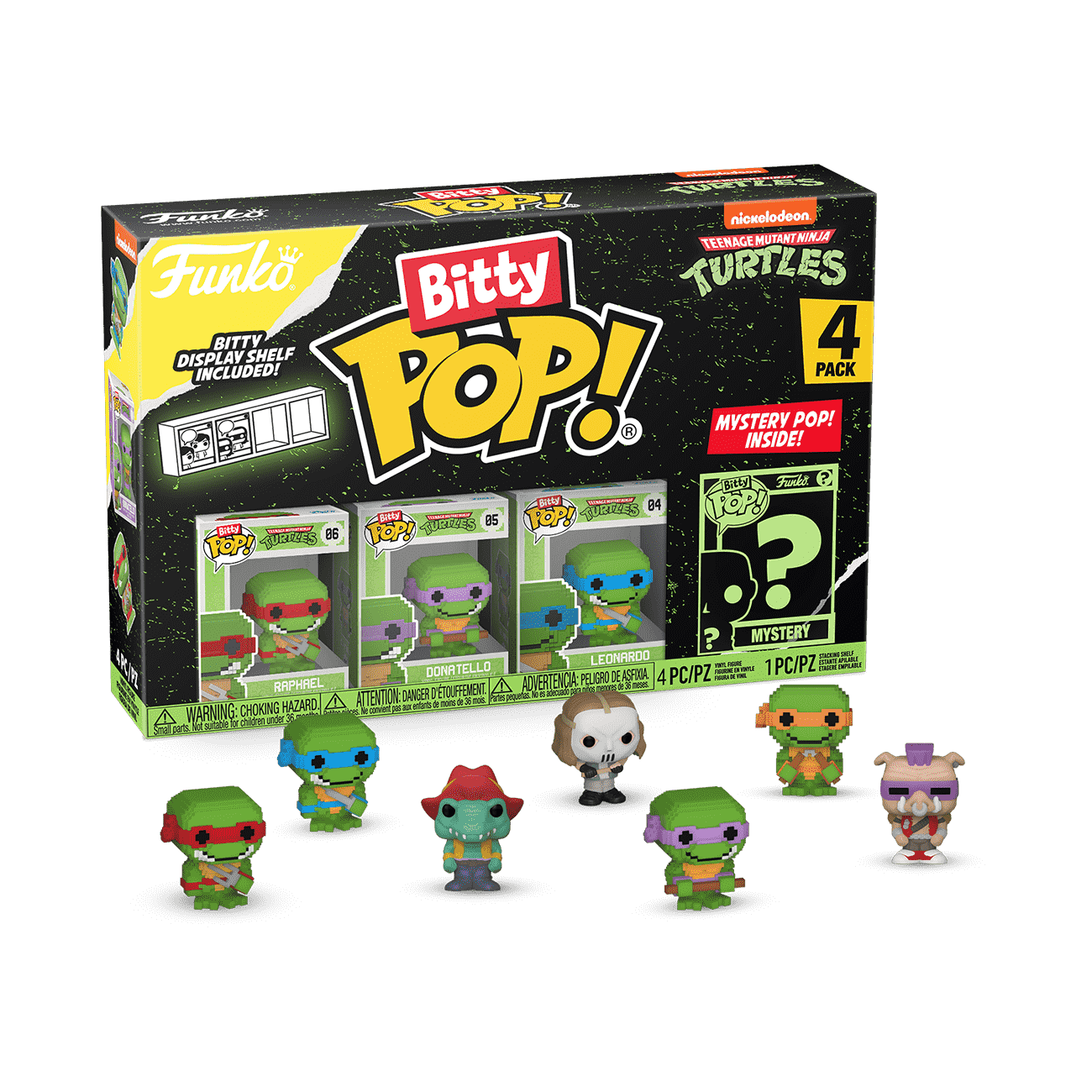 Bitty Pop! Teenage Mutant Ninja Turtles 4-Pack Series 4 - Figurine Bitty Pop!