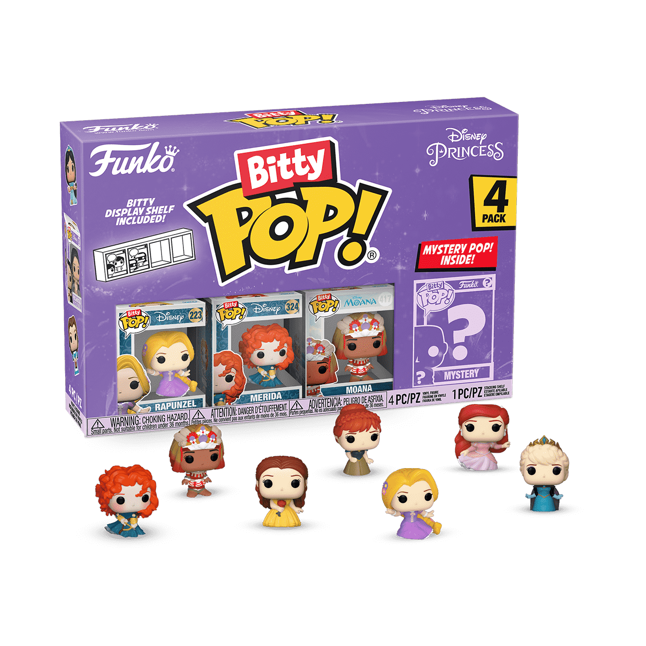 Bitty Pop! Disney Princess 4-Pack Series 4 - Figurine Bitty Pop!