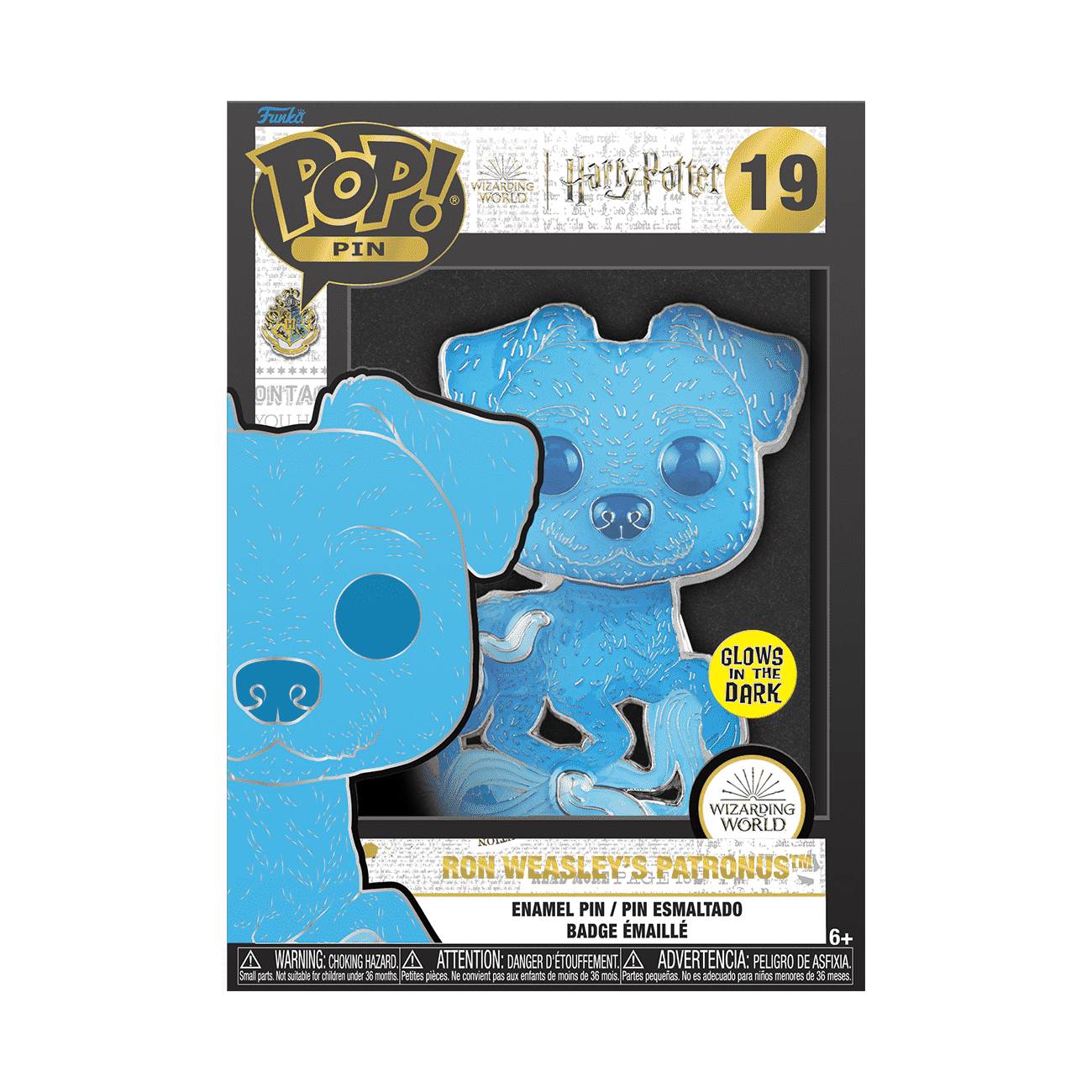 Pop! Pin Ron Weasley's Jack Russell Terrier Patronus (Glow) - Figurine Pins