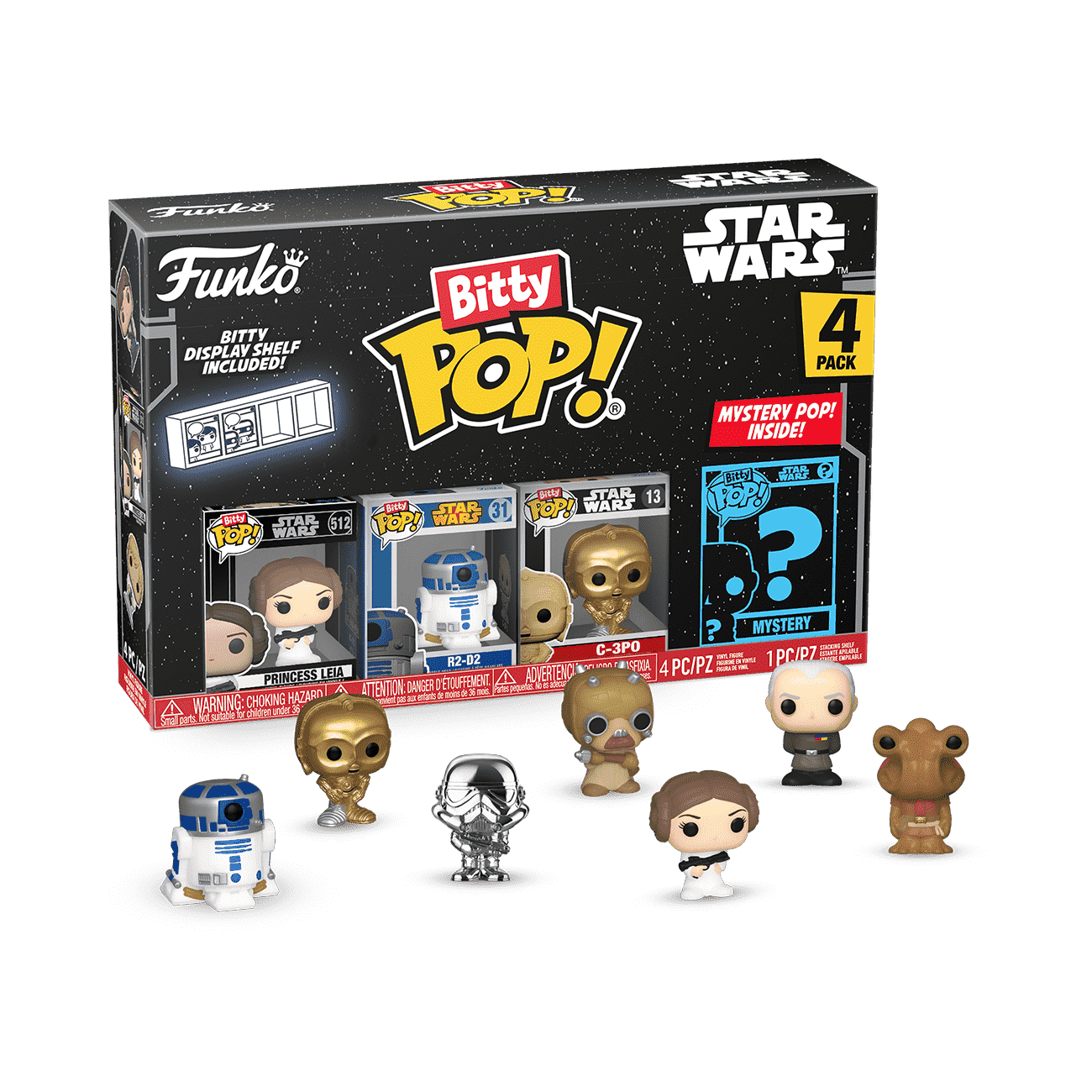 Bitty Pop! Star Wars 4-Pack Series 2 - Figurine Bitty Pop!