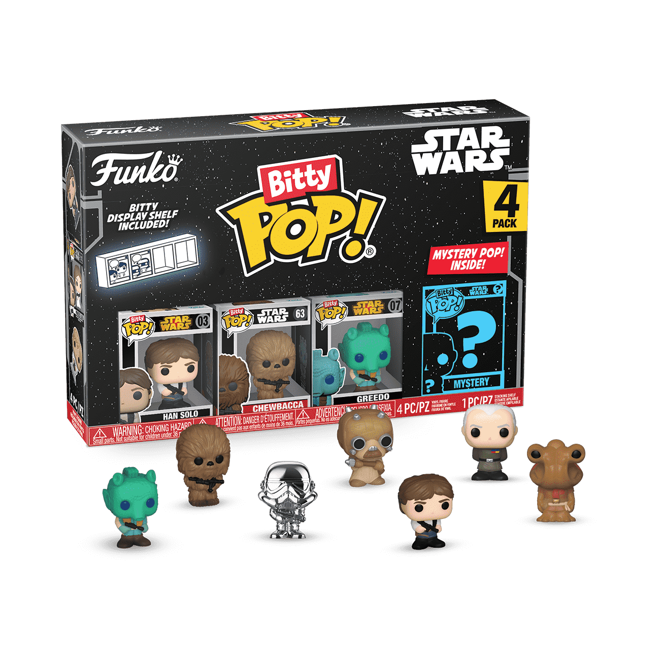 Bitty Pop! Star Wars 4-Pack Series 3 - Figurine Bitty Pop!