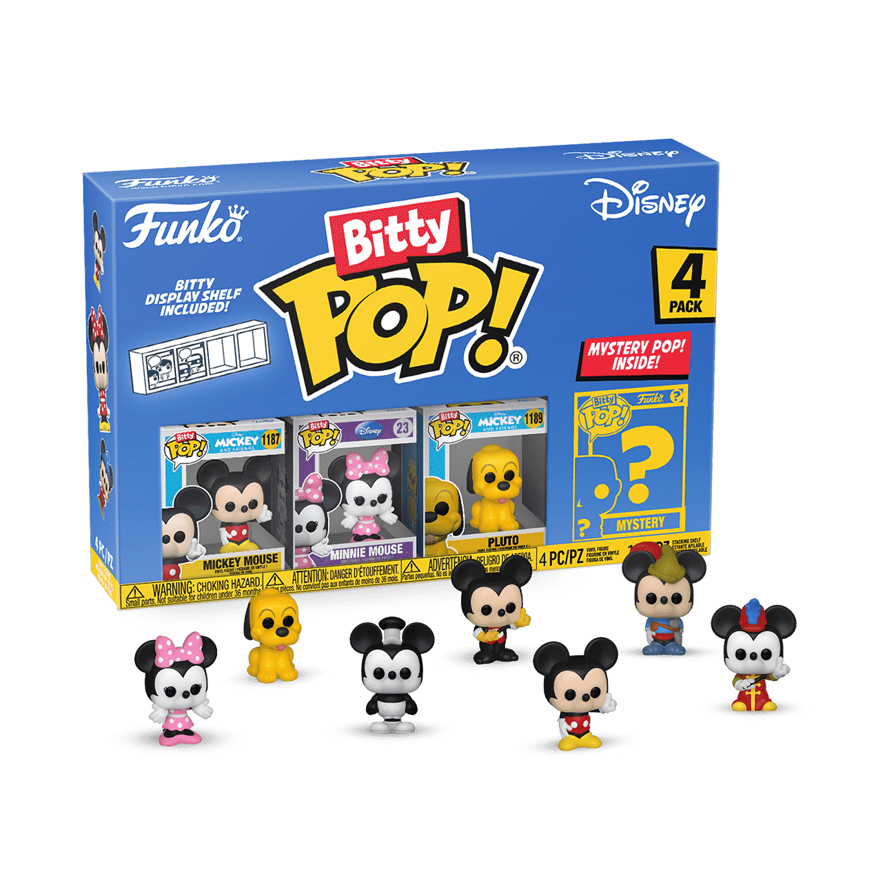 Bitty Pop! Disney 4-Pack Series 1 - Figurine Bitty Pop!