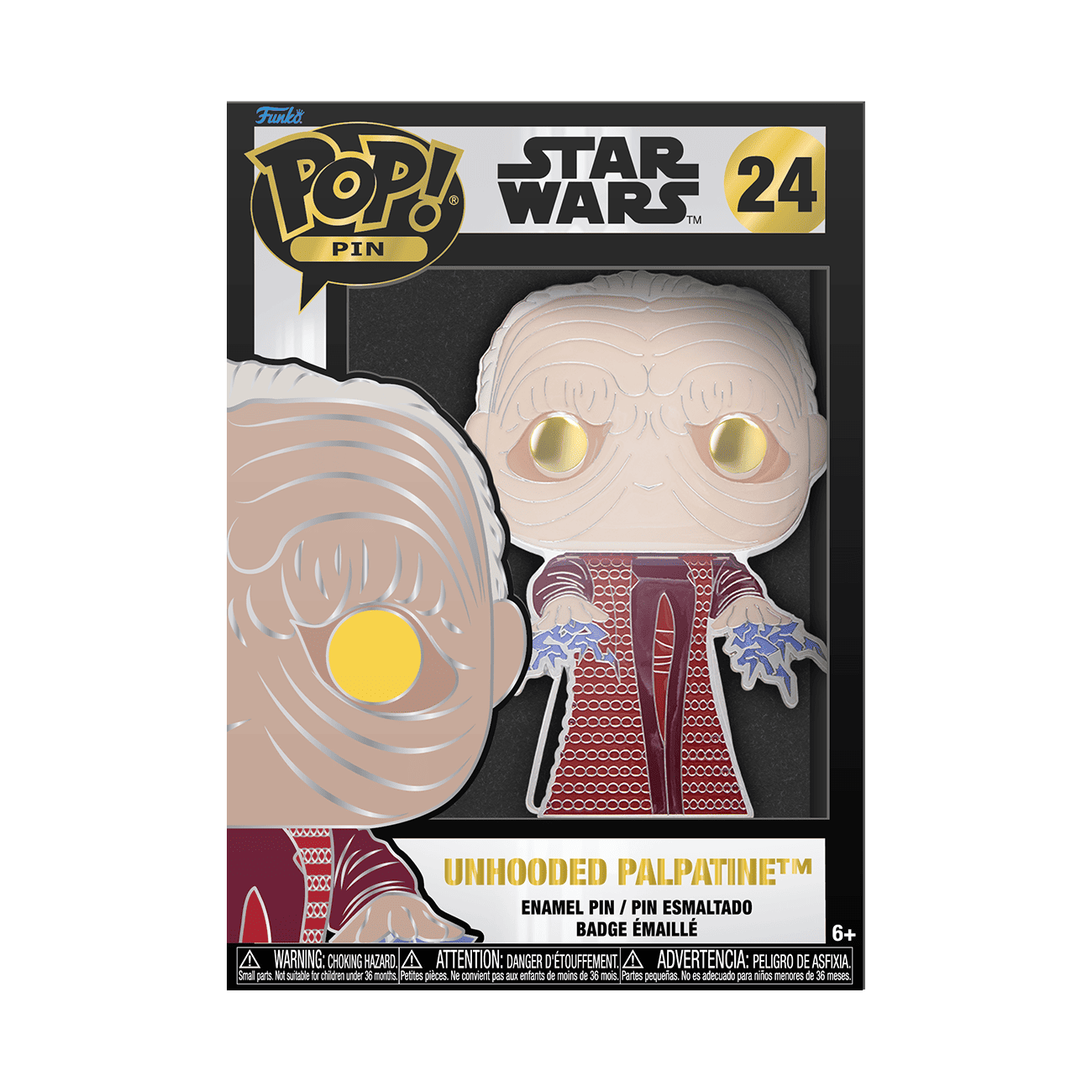 Pop! Pin Unhooded Palpatine - Figurine Pins