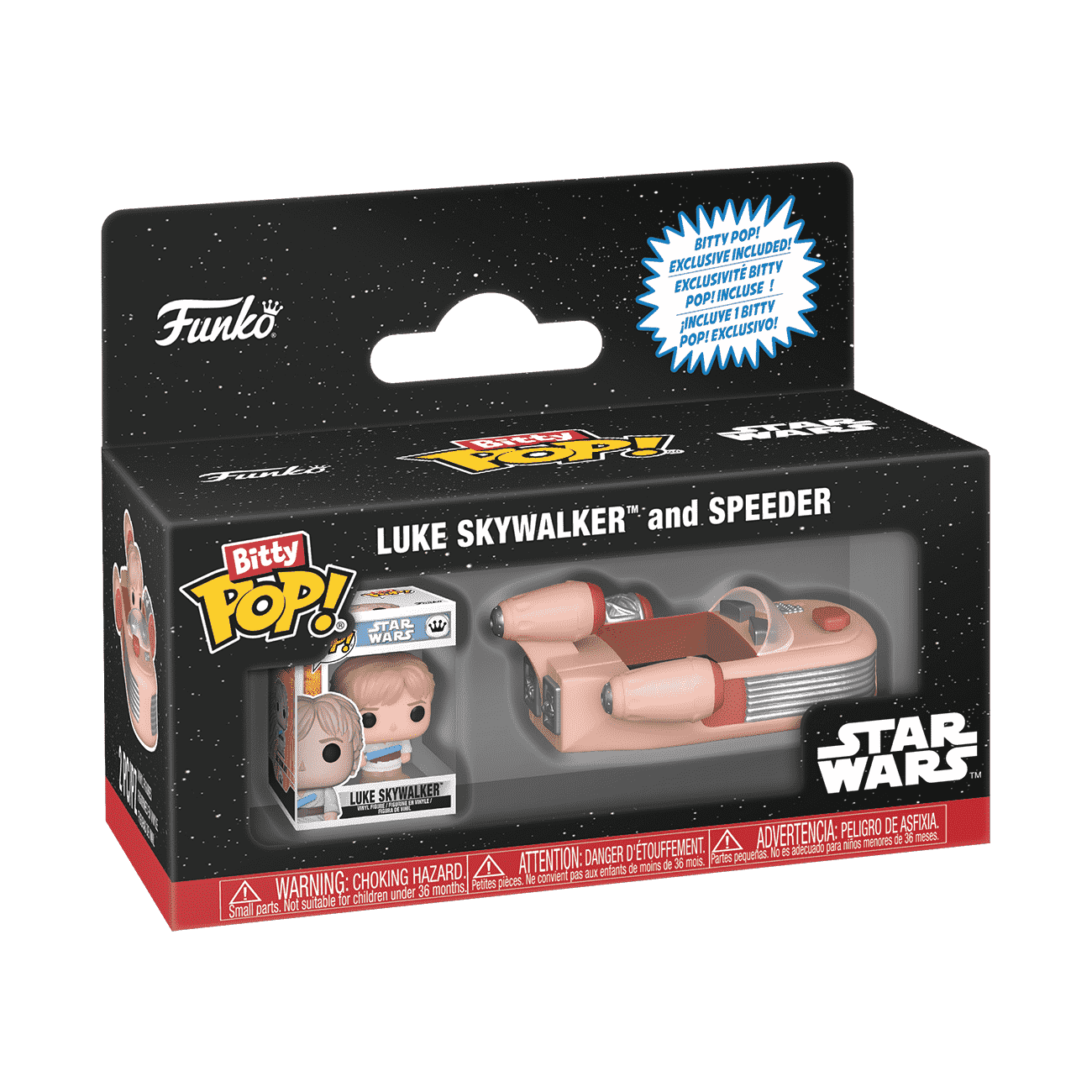 Bitty Pop! Pop! Rides Luke Skywalker and Speeder - Figurine Bitty Pop! Star Wars
