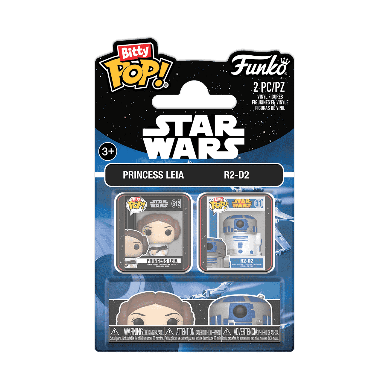 Bitty Pop! Princess Leia & R2-D2 2-Pack - Figurine Bitty Pop! Star Wars