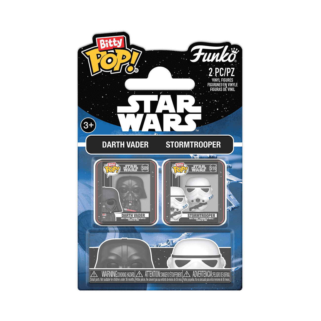 Bitty Pop! Darth Vader & Stormtrooper 2-Pack - Figurine Bitty Pop! Star Wars