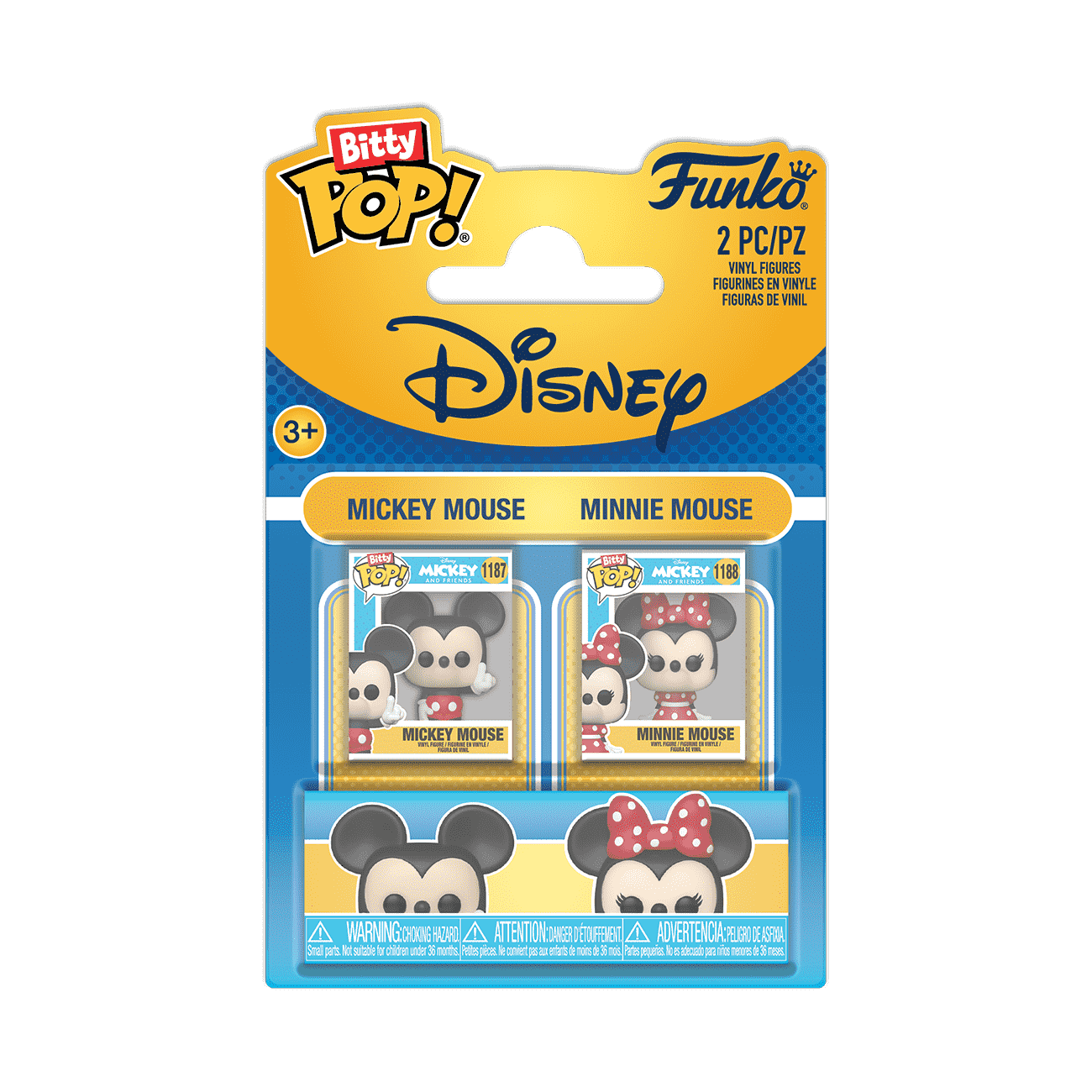 Bitty Pop! Mickey & Minnie Mouse 2-Pack - Figurine Bitty Pop!