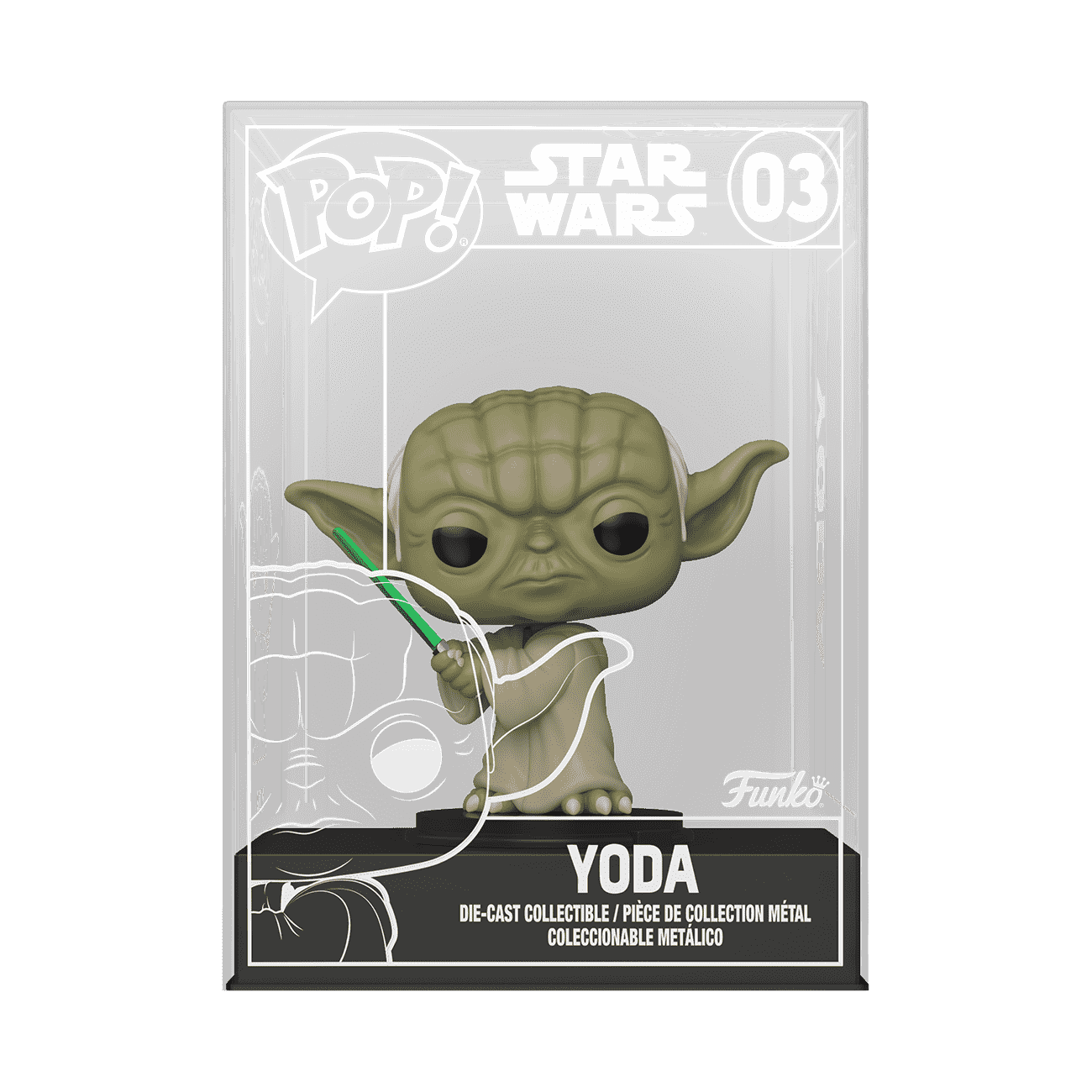 Pop! Die-Cast Yoda with Lightsaber - Figurine Pop! Star Wars
